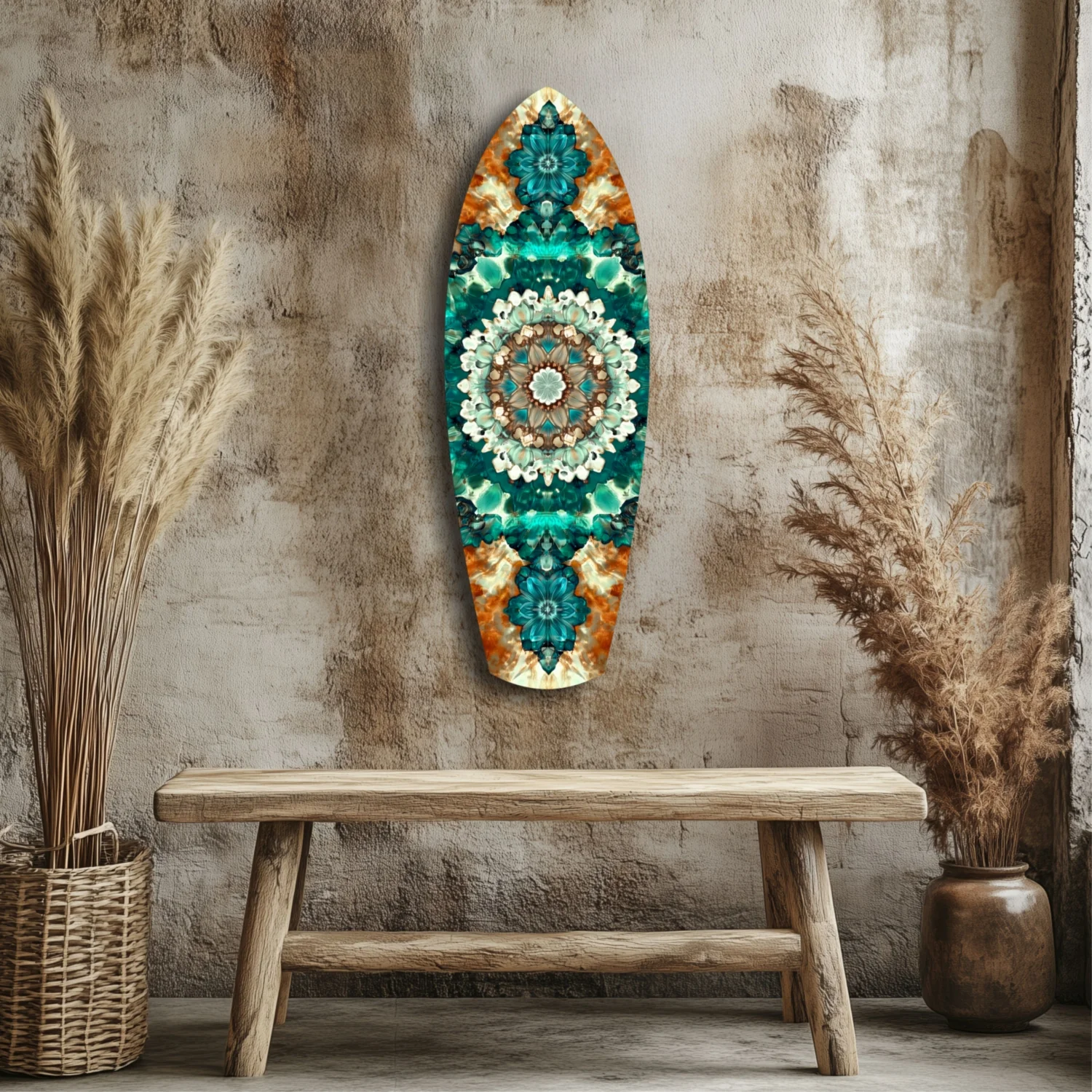 Emerald Dreams Glass Wall Art - Image 3