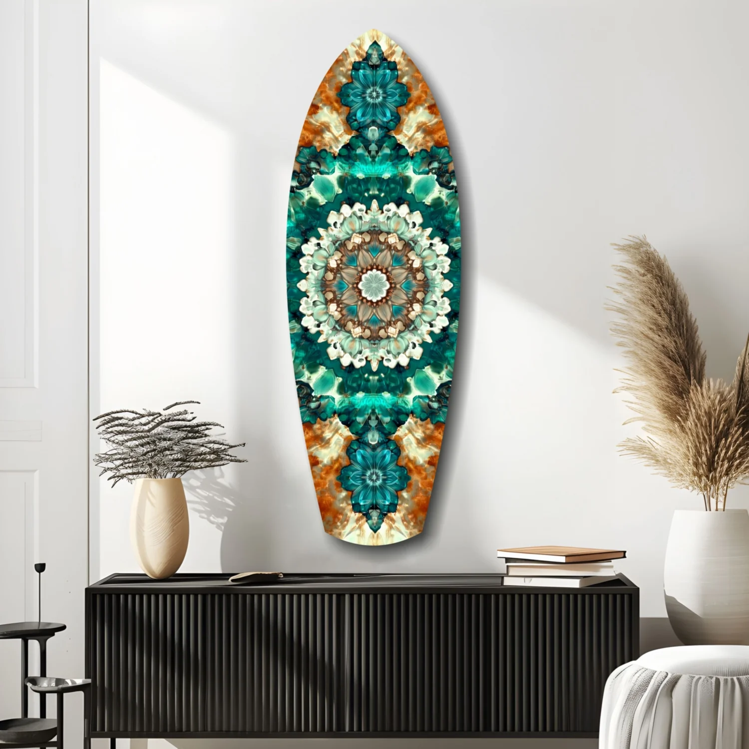 Emerald Dreams Glass Wall Art - Image 9