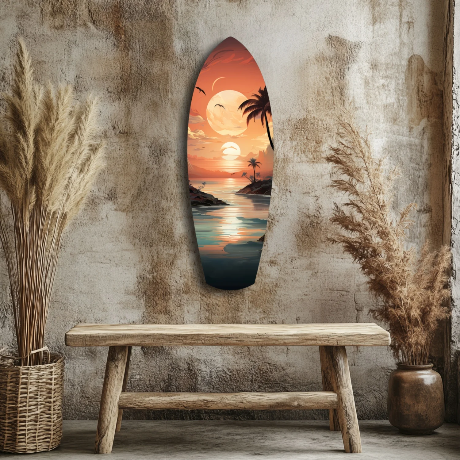 Sunset Dreams in the Ocean Glass Wall Art - Image 3
