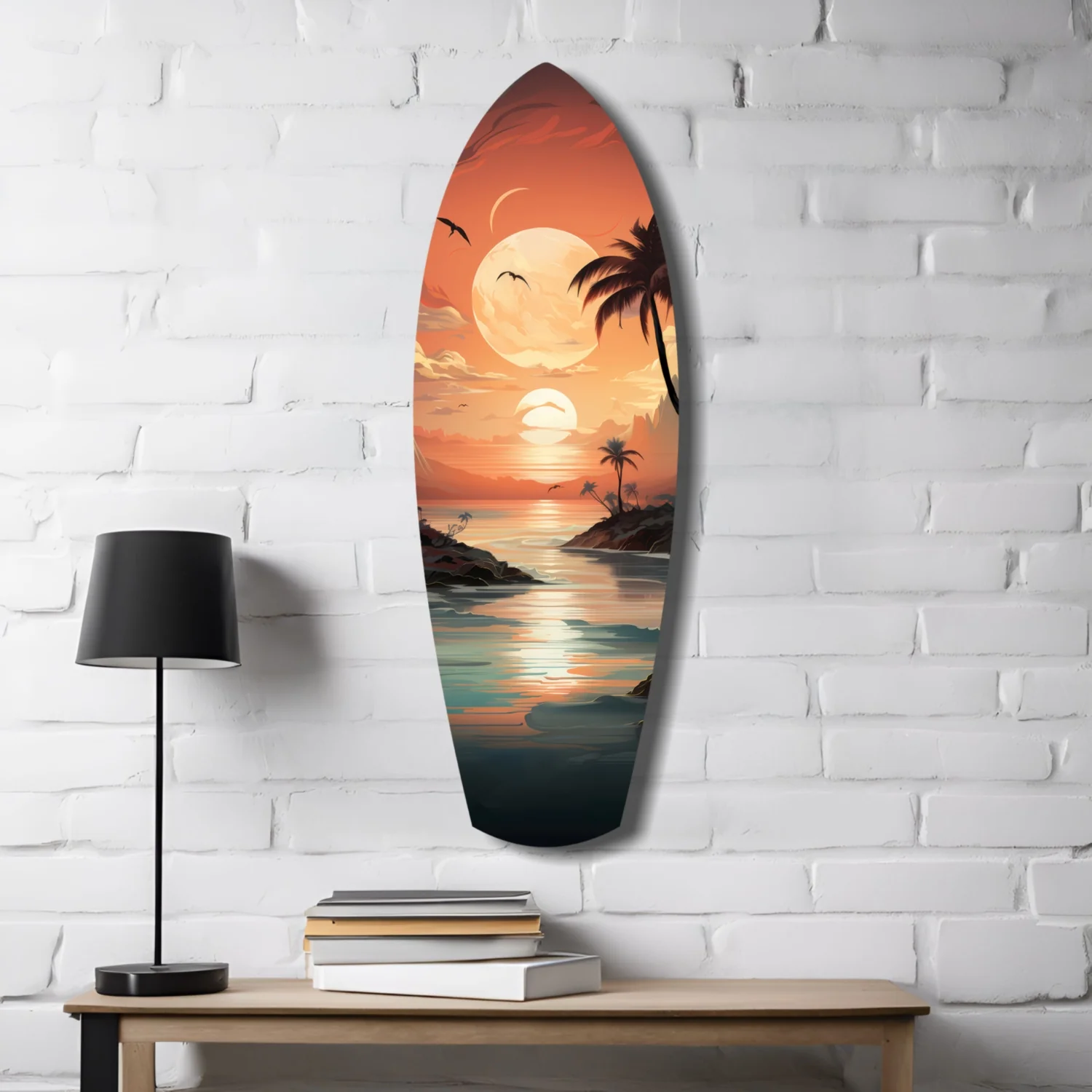 Sunset Dreams in the Ocean Glass Wall Art - Image 4
