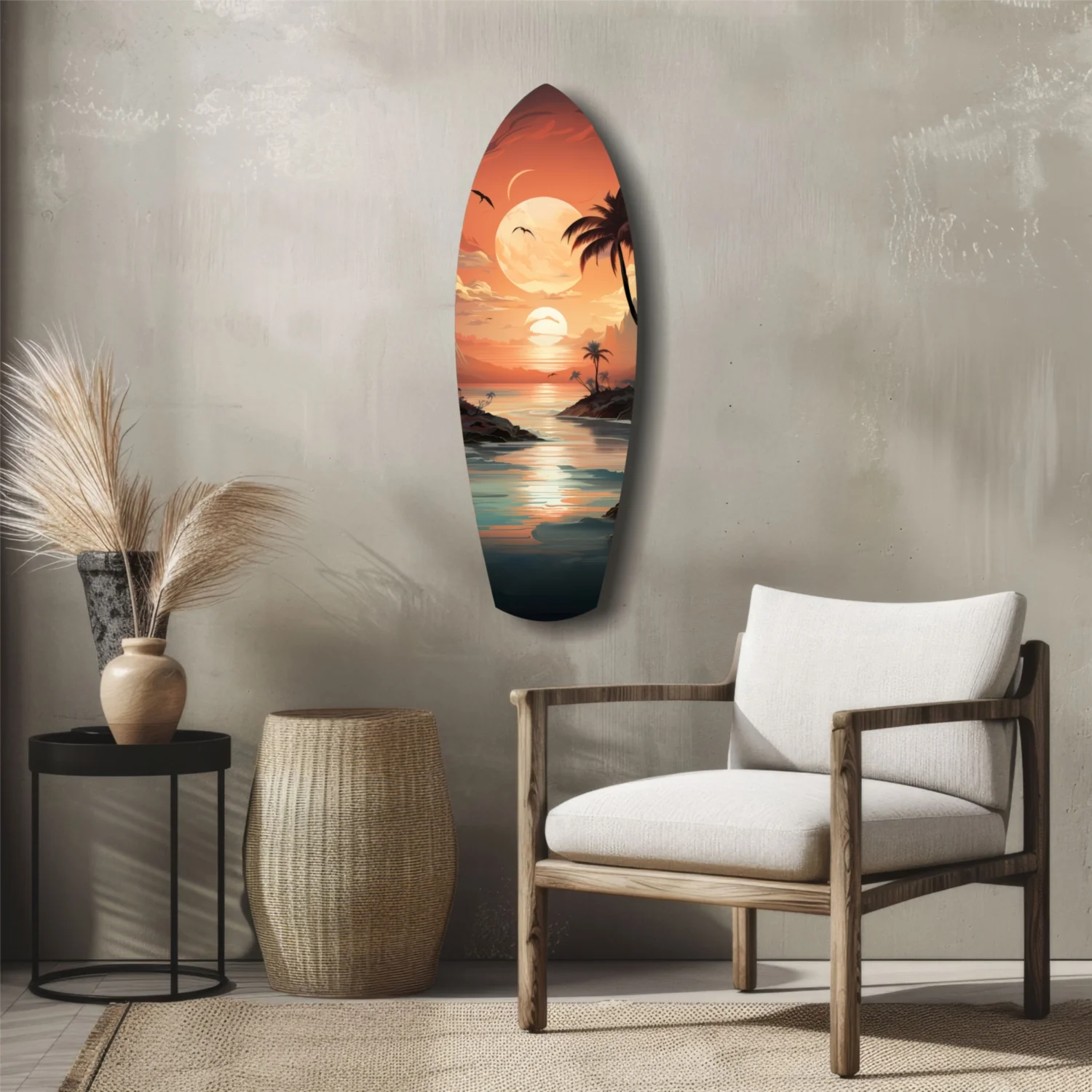 Sunset Dreams in the Ocean Glass Wall Art - Image 5