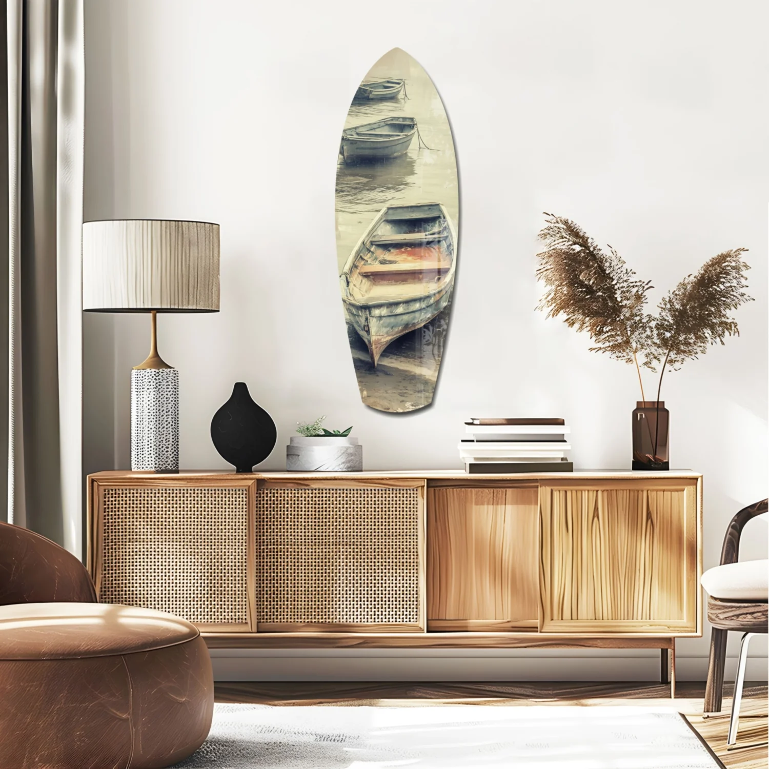 Drift of Solitude Glass Wall Art - Image 2