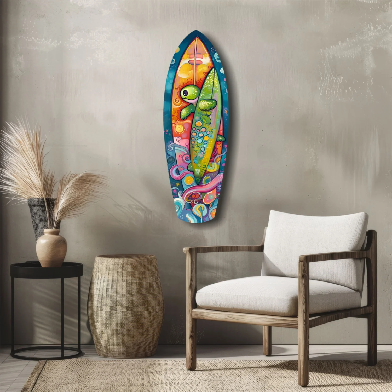 Surfer Caretta Glass Wall Art - Image 5