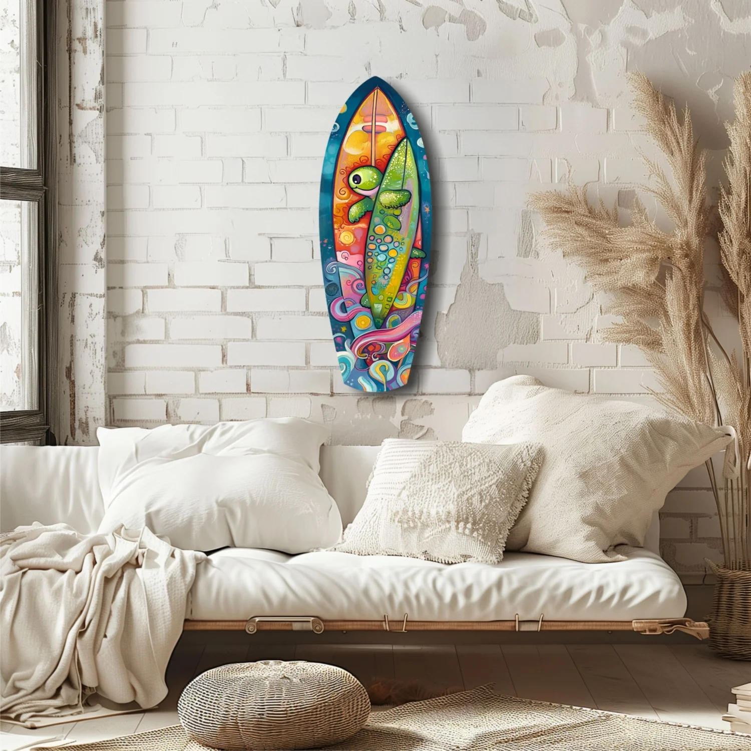 Surfer Caretta Glass Wall Art - Image 6