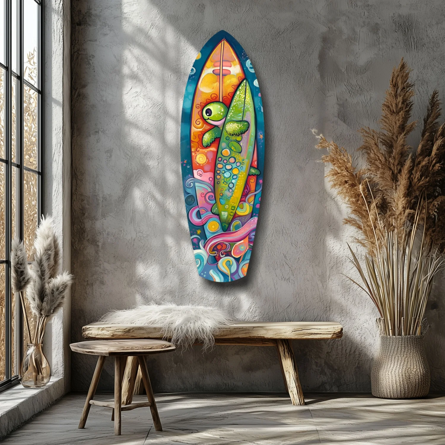 Surfer Caretta Glass Wall Art - Image 7