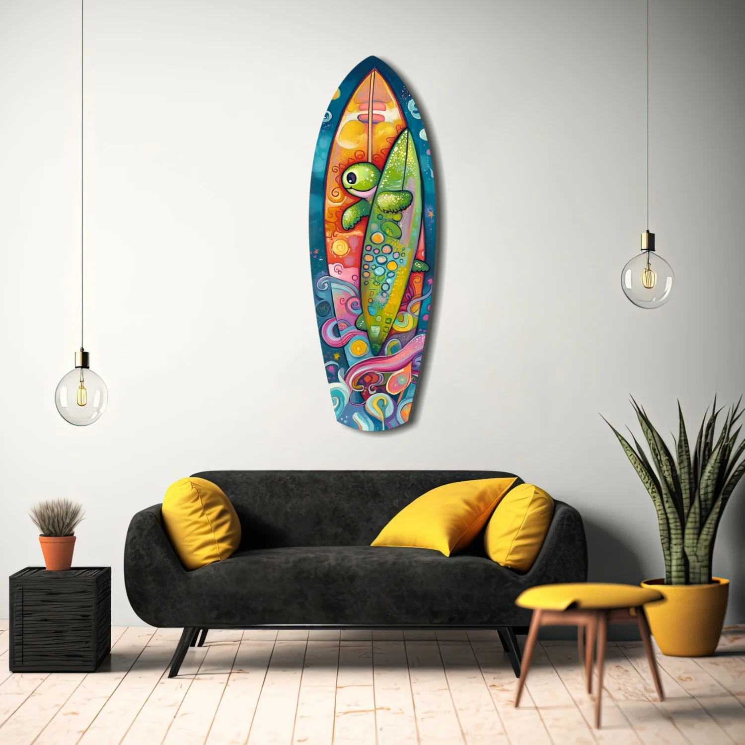 Surfer Caretta Glass Wall Art - Image 8