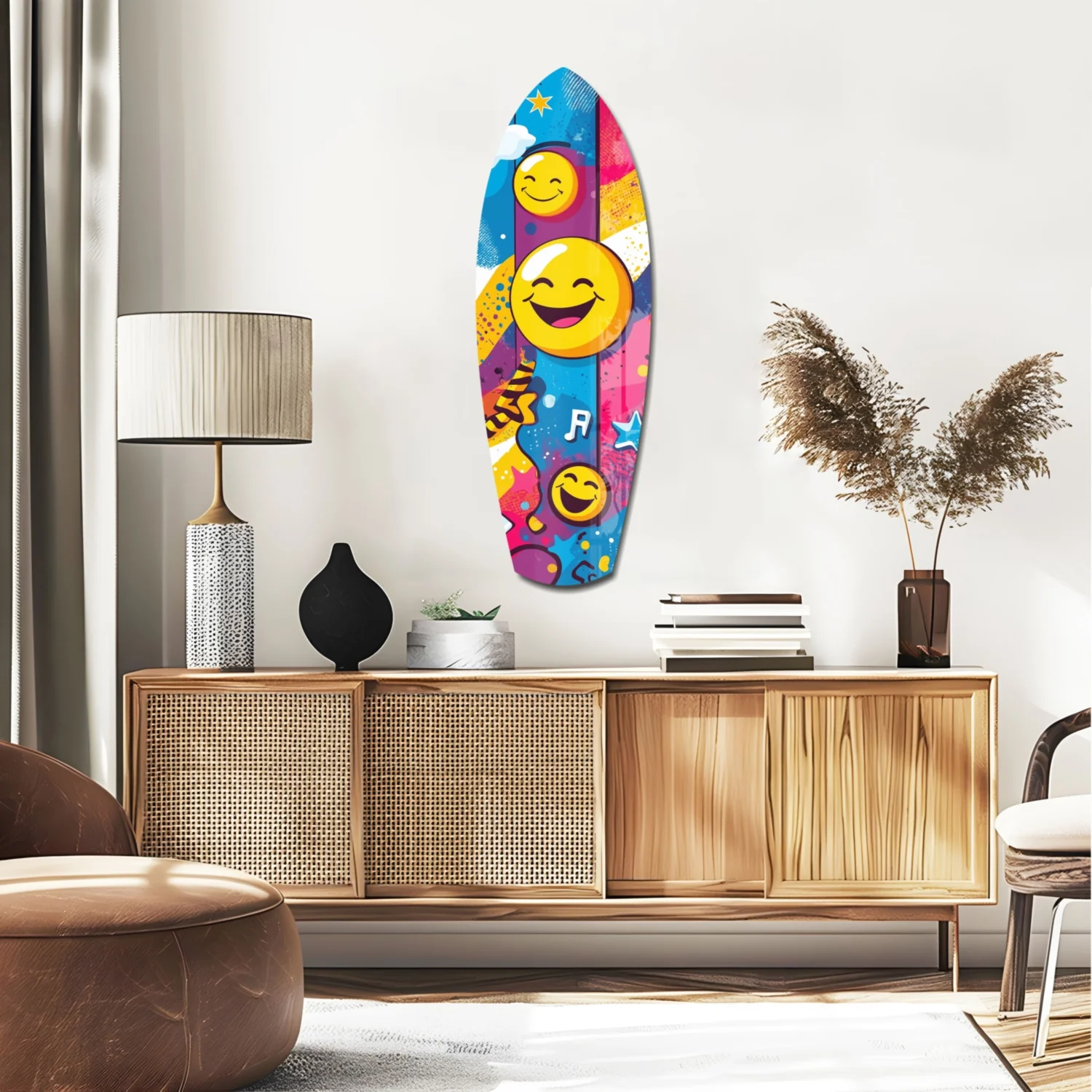 Smiley Glass Wall Art - Image 2