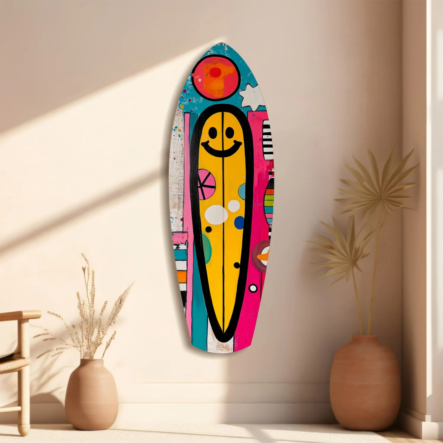 Smiley Surfing Glass Wall Art - Image 11