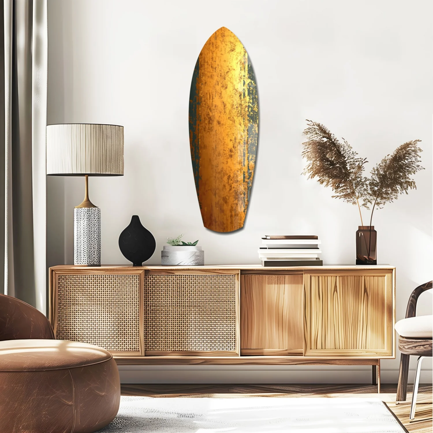 Golden Plate Glass Wall Art - Image 2