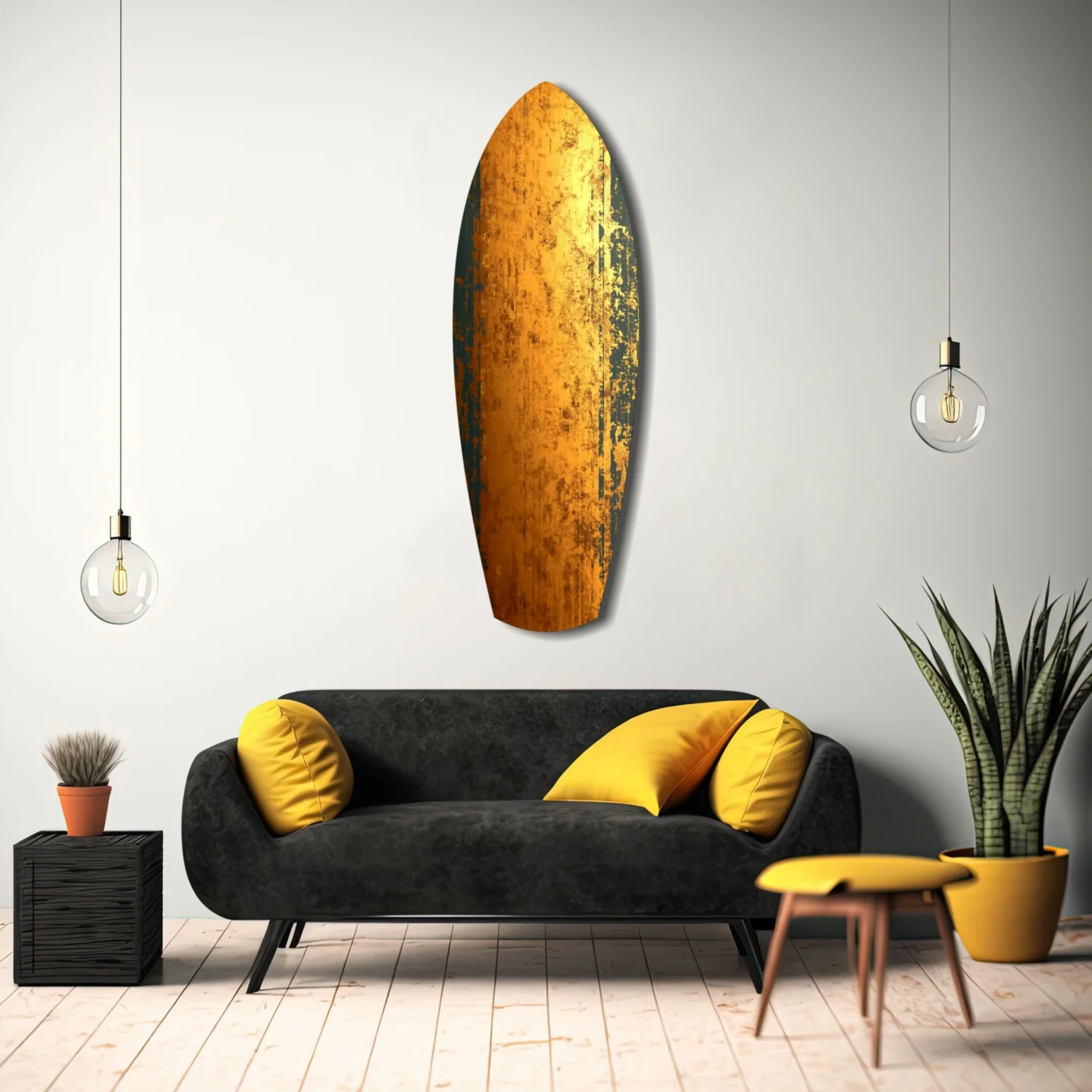 Golden Plate Glass Wall Art - Image 8