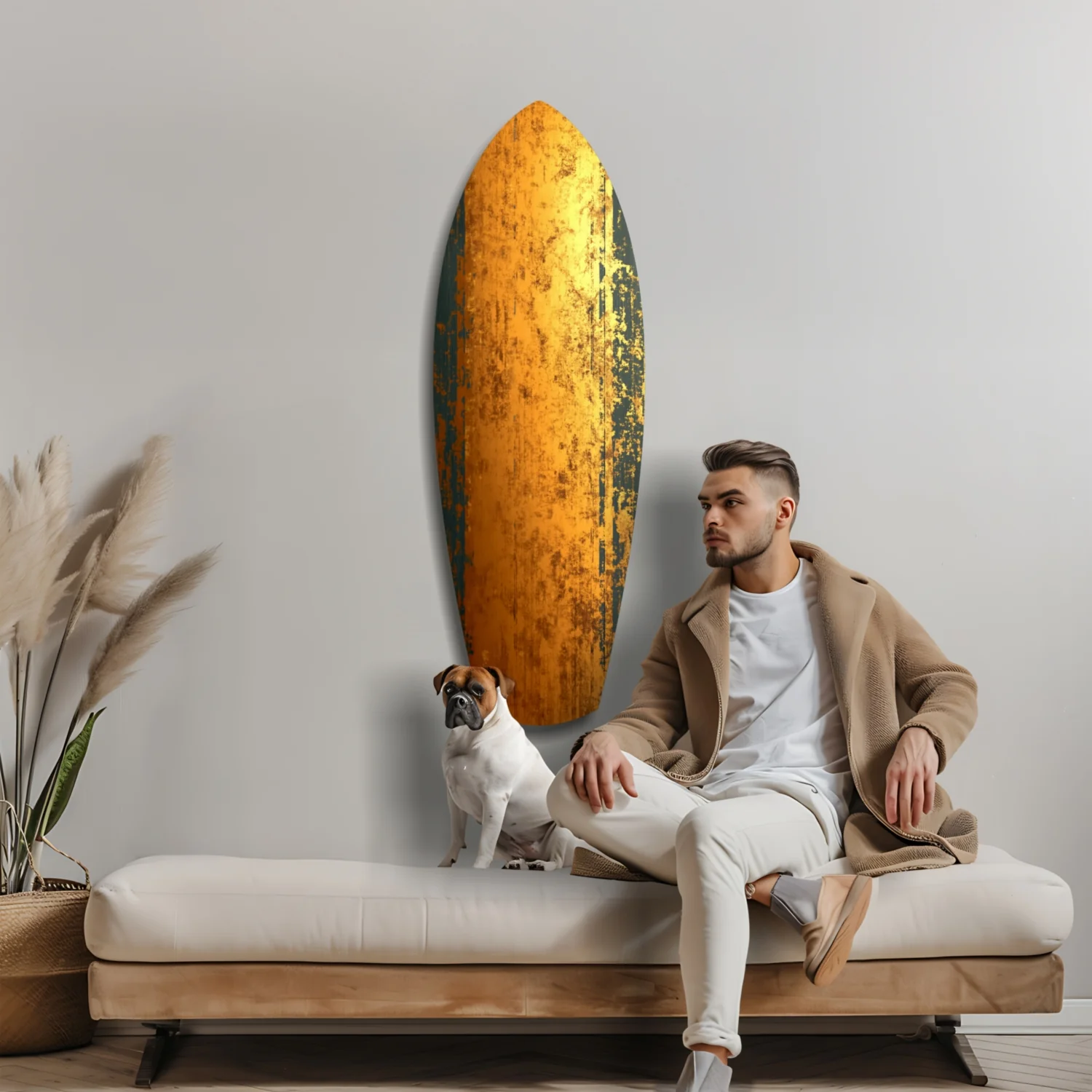 Golden Plate Glass Wall Art - Image 9