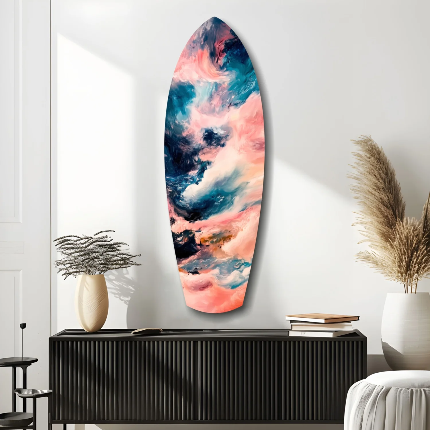 Wavy Ocean Glass Wall Art - Image 10