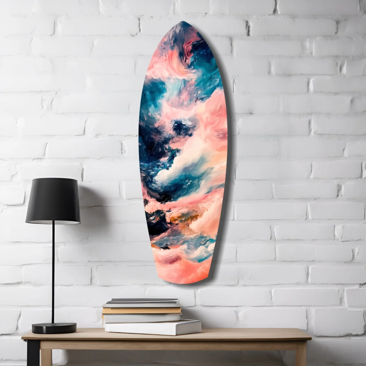 Wavy Ocean Glass Wall Art - Image 4