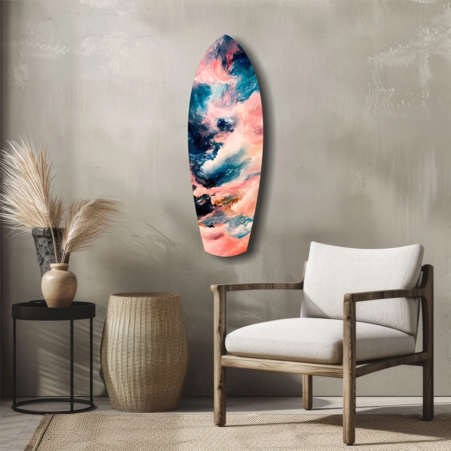 Wavy Ocean Glass Wall Art - Image 5