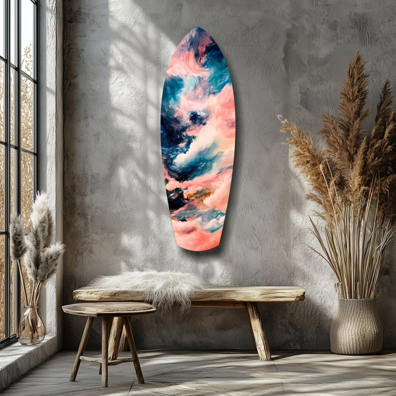 Wavy Ocean Glass Wall Art - Image 7