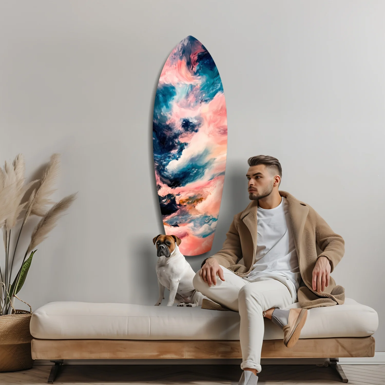 Wavy Ocean Glass Wall Art - Image 9