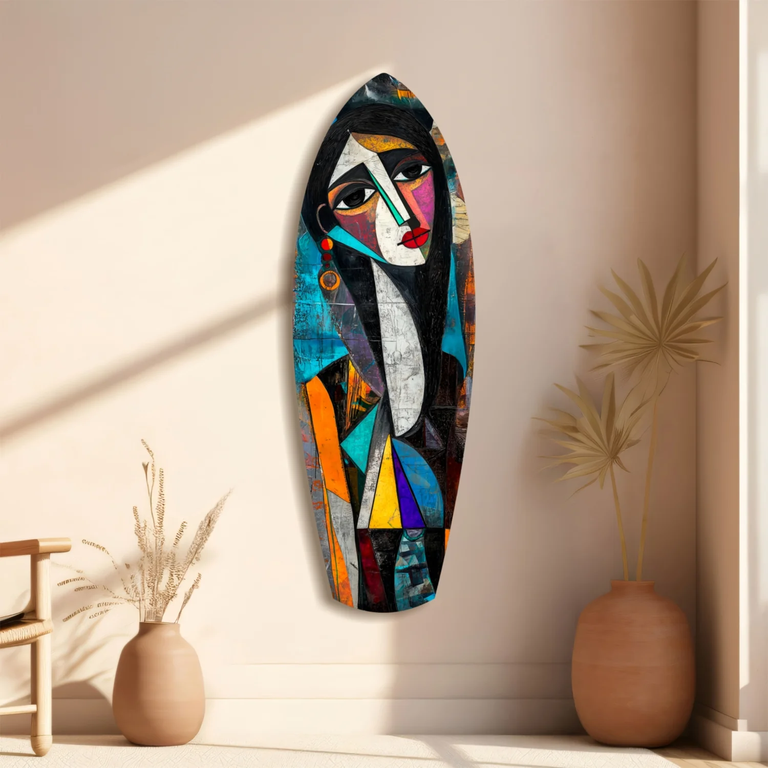 Cubist Muse Glass Wall Art - Image 11