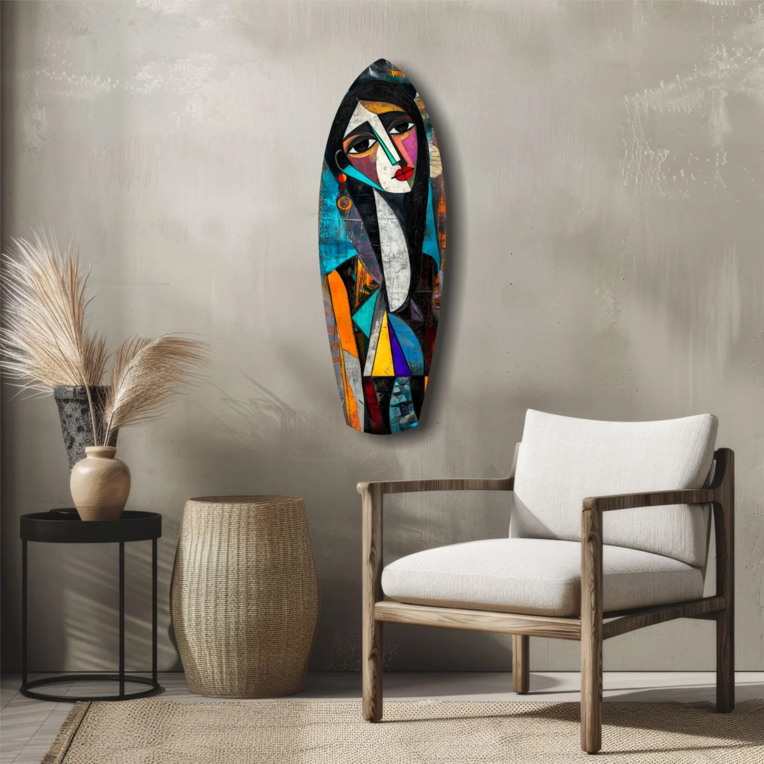 Cubist Muse Glass Wall Art - Image 5