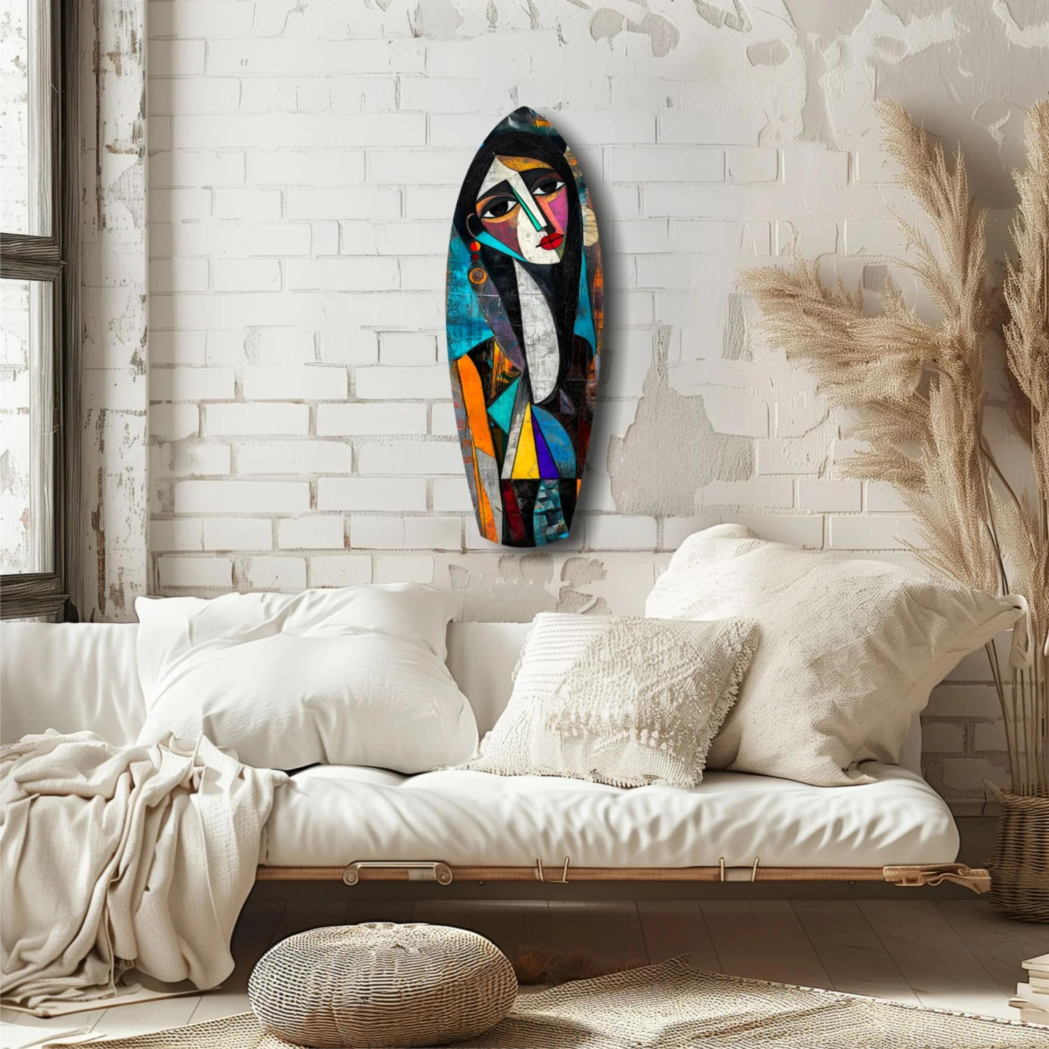 Cubist Muse Glass Wall Art - Image 6