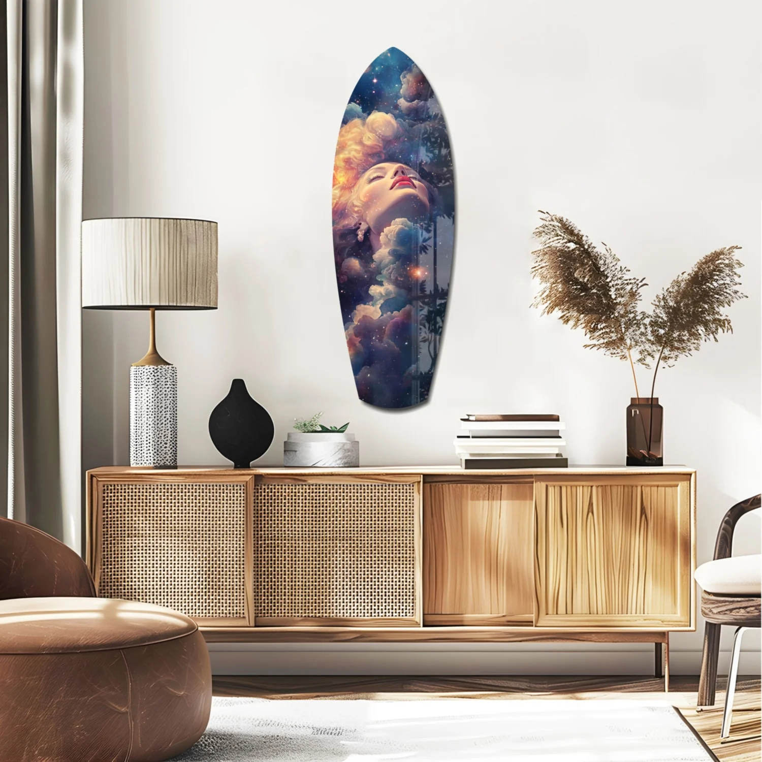 Celestial Dreamer Glass Wall Art - Image 2