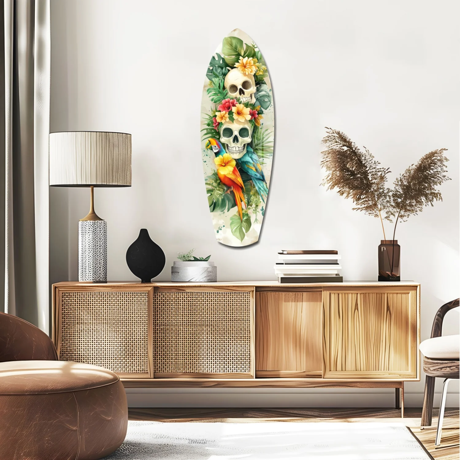 Tropical Mystique Glass Wall Art - Image 2