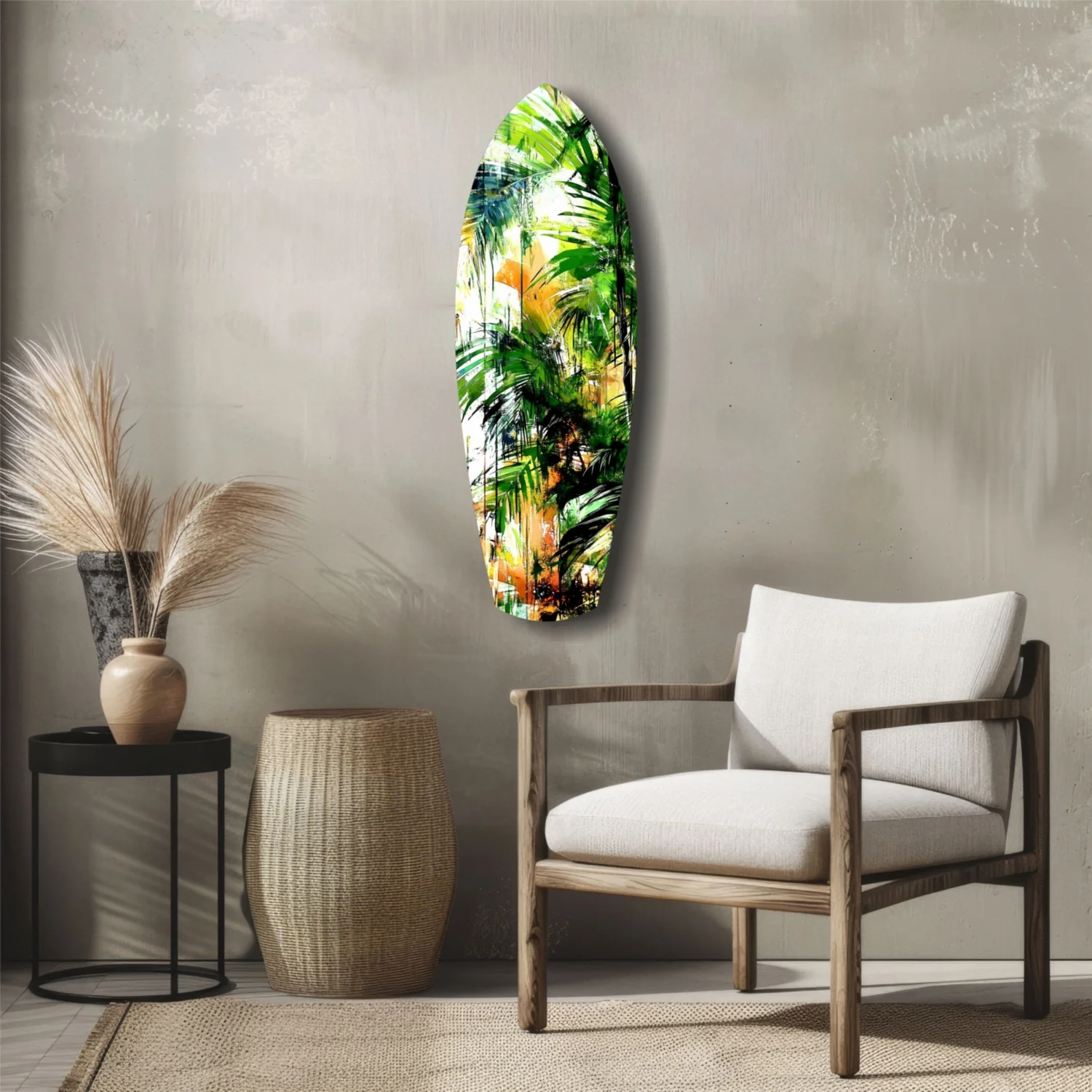 Tropical Forest Glass Wall Art - Image 5