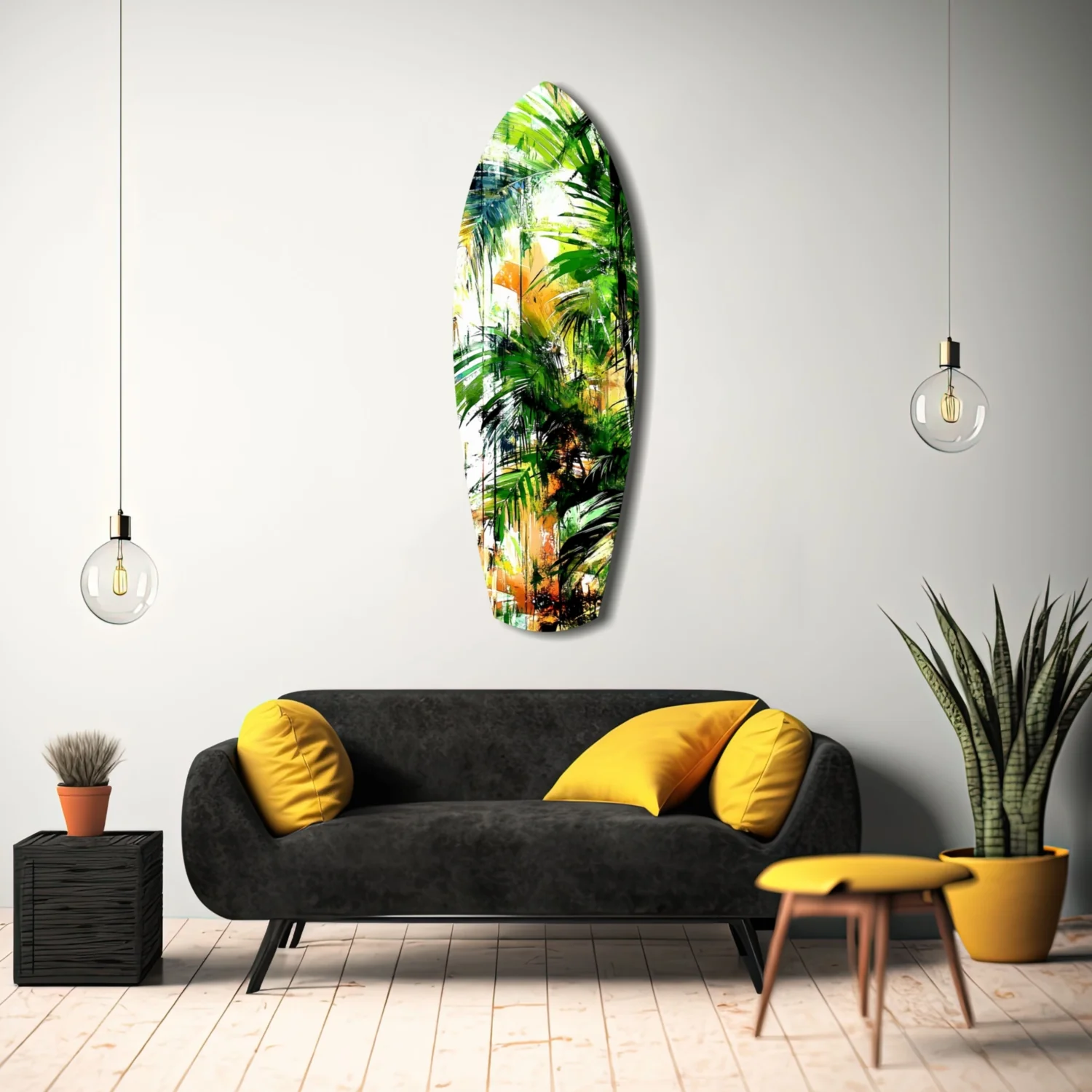 Tropical Forest Glass Wall Art - Image 8