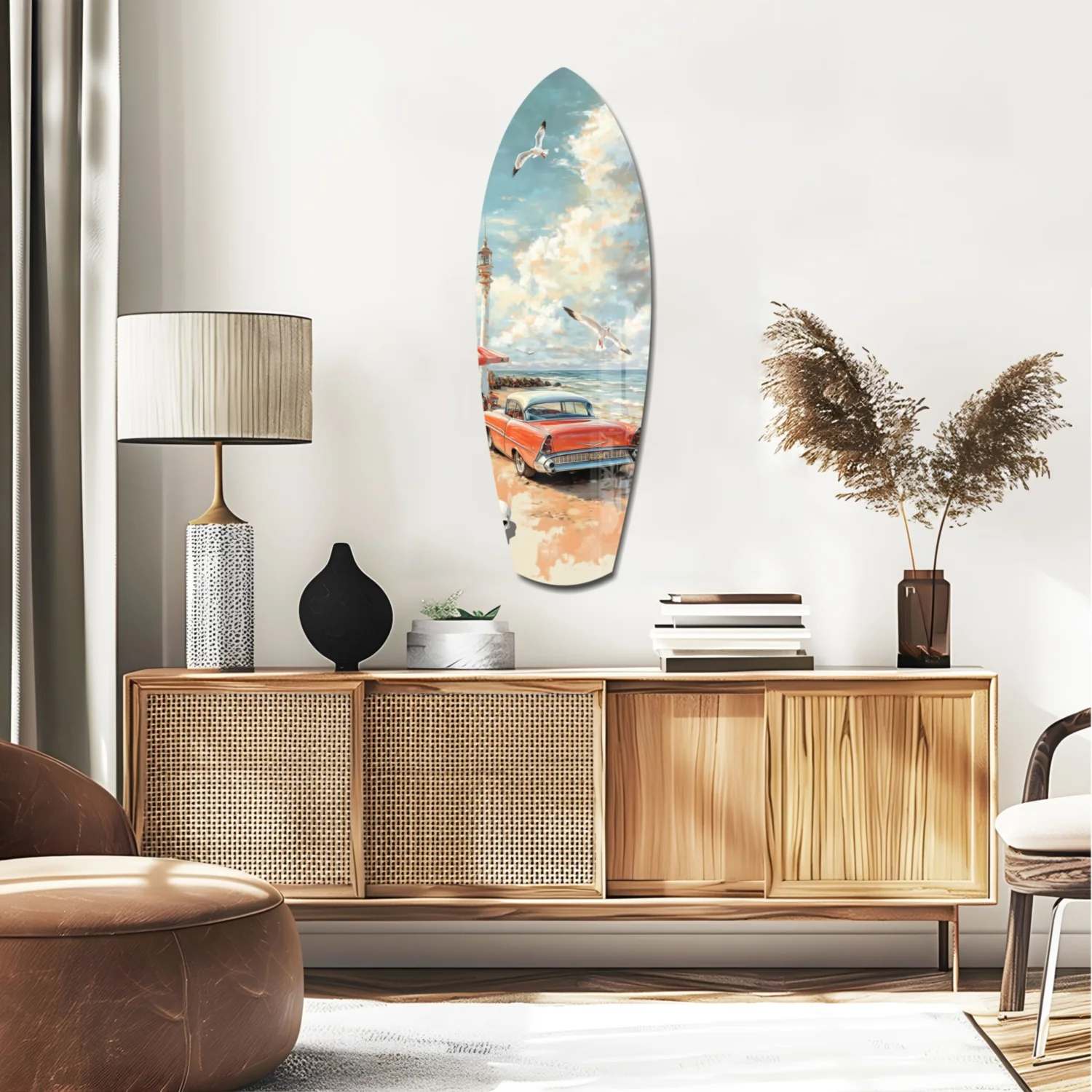 Timeless by the Sea Glass Wall Art - Image 2
