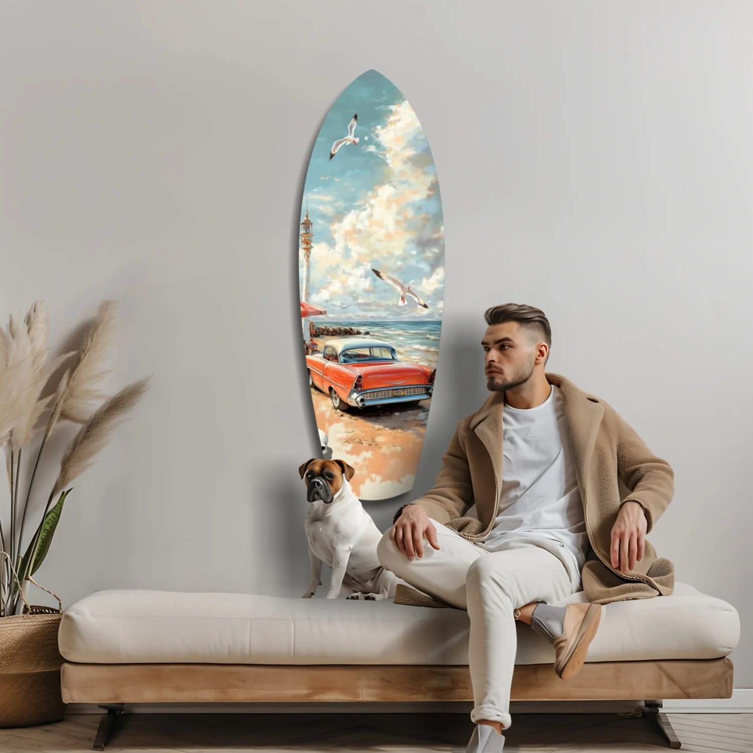Timeless by the Sea Glass Wall Art - Image 9