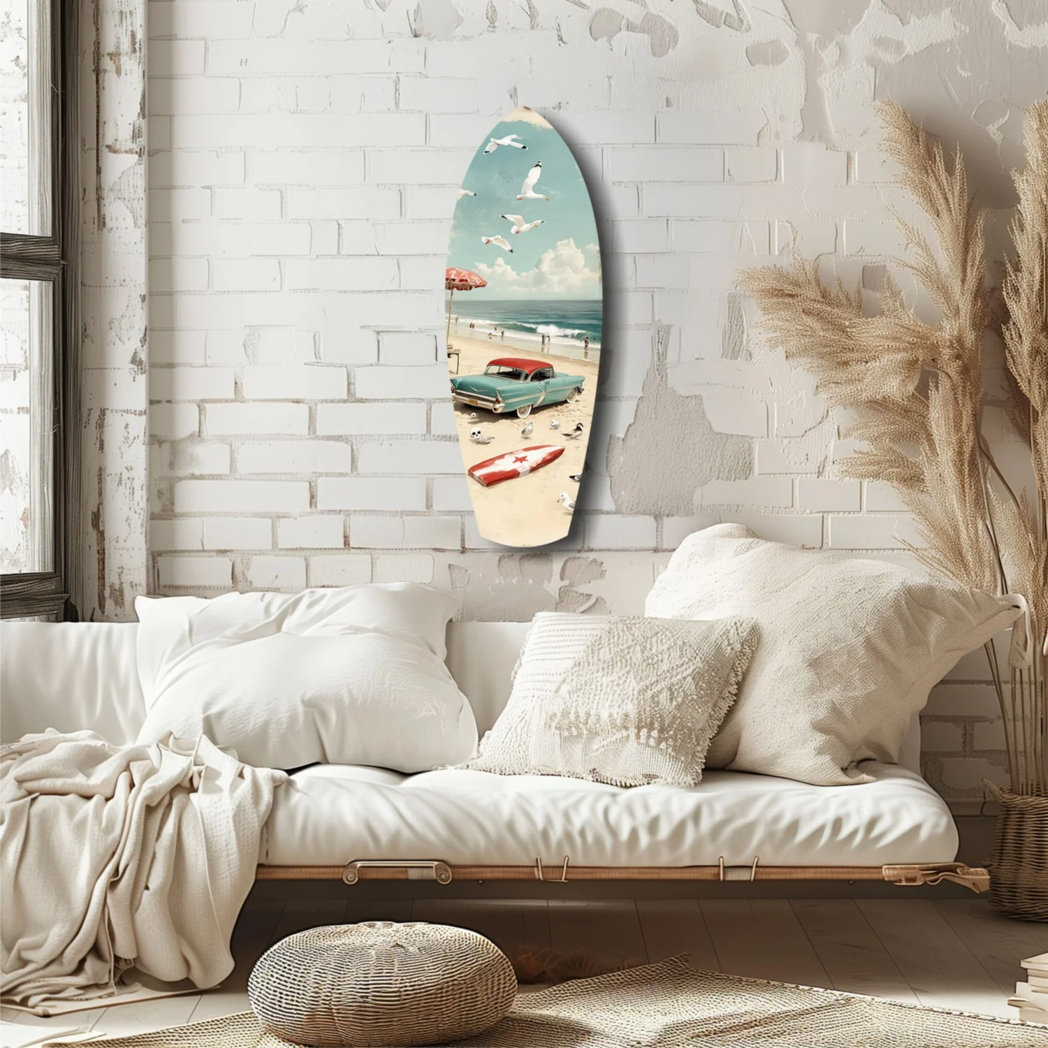 Timeless by the Sea V2 Glass Wall Art - Image 6