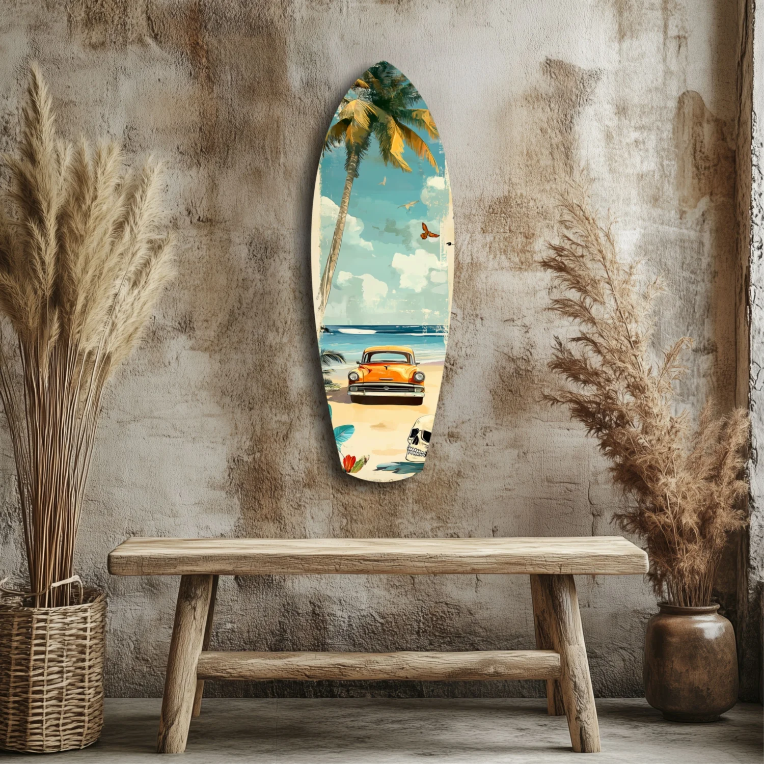 Timeless by the Sea V4 Glass Wall Art - Image 3