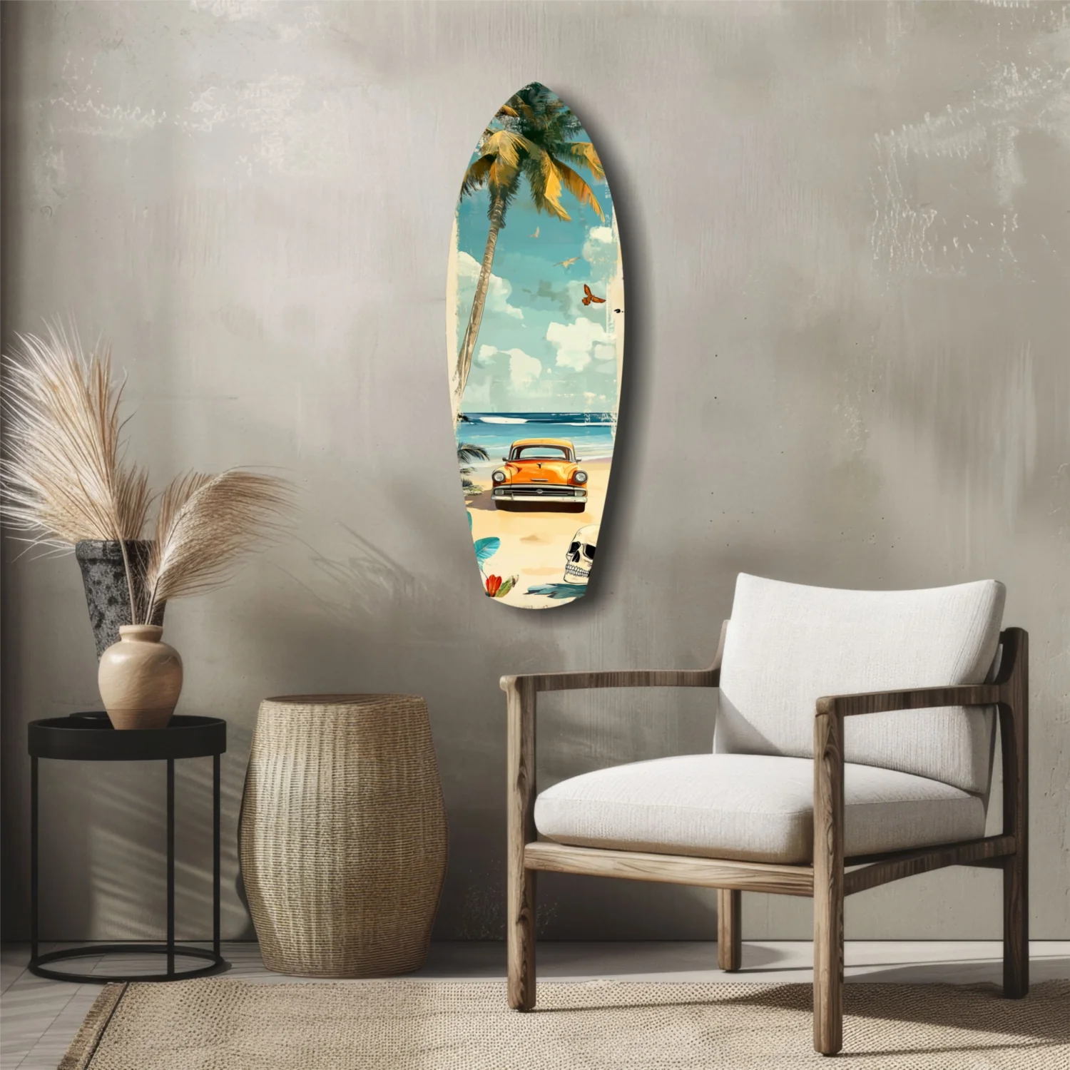 Timeless by the Sea V4 Glass Wall Art - Image 5