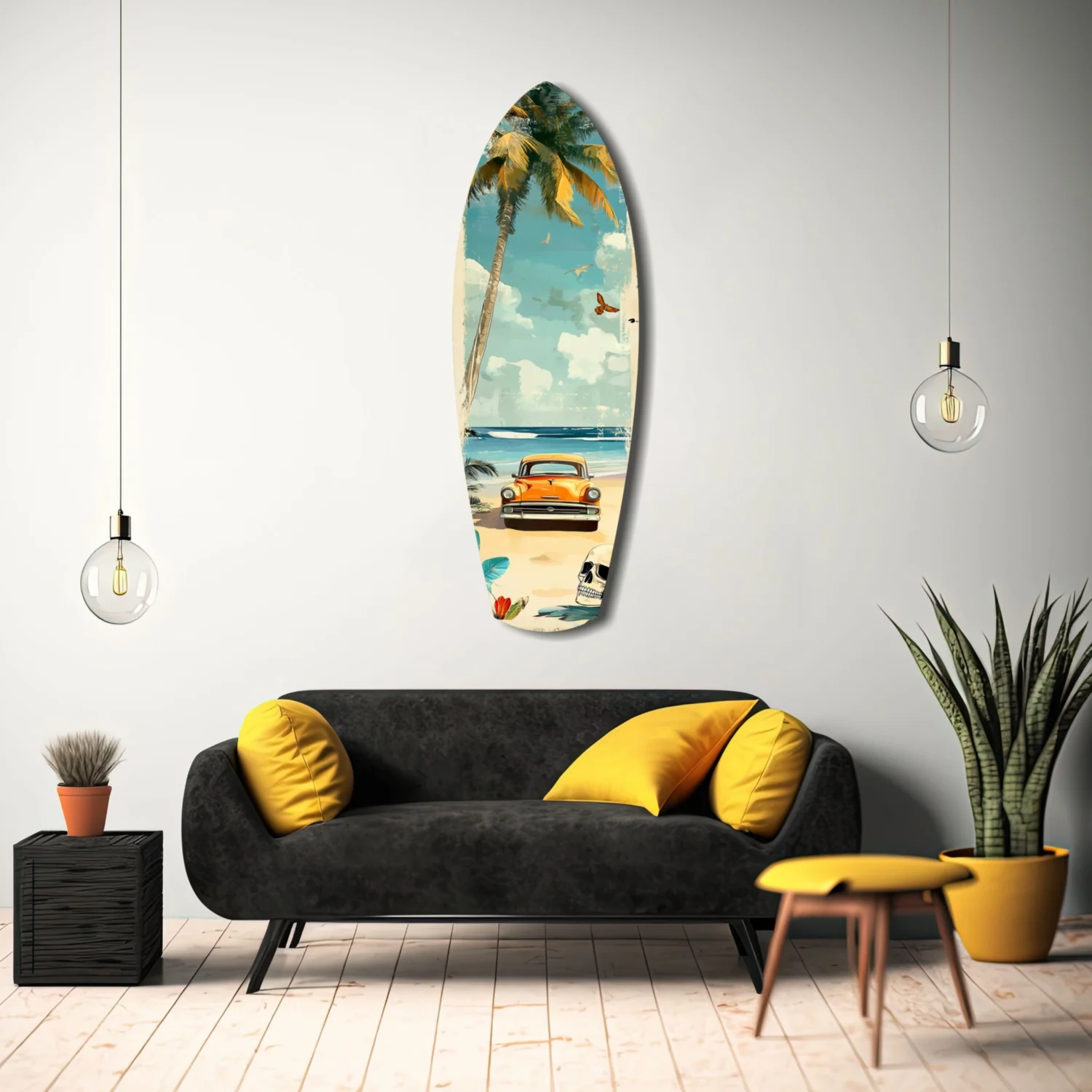 Timeless by the Sea V4 Glass Wall Art - Image 8