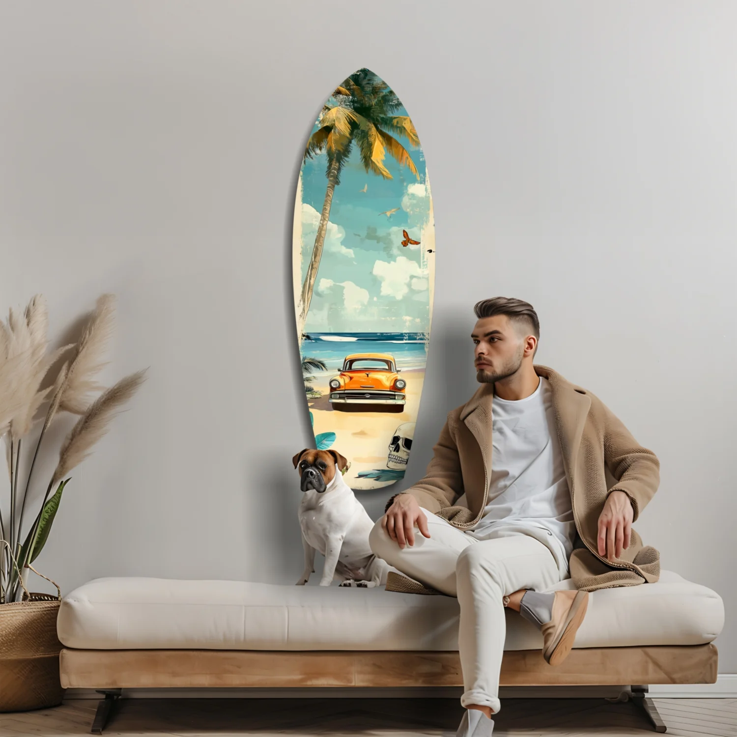 Timeless by the Sea V4 Glass Wall Art - Image 9