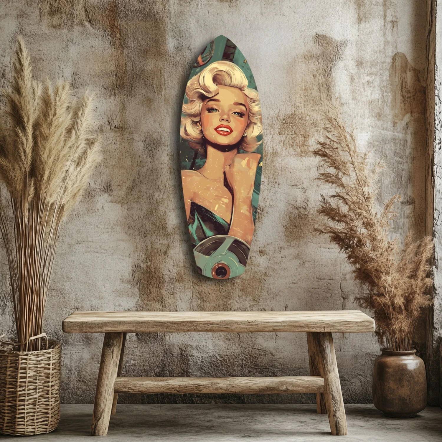 Marilyn Monroe V1 Glass Wall Art - Image 3