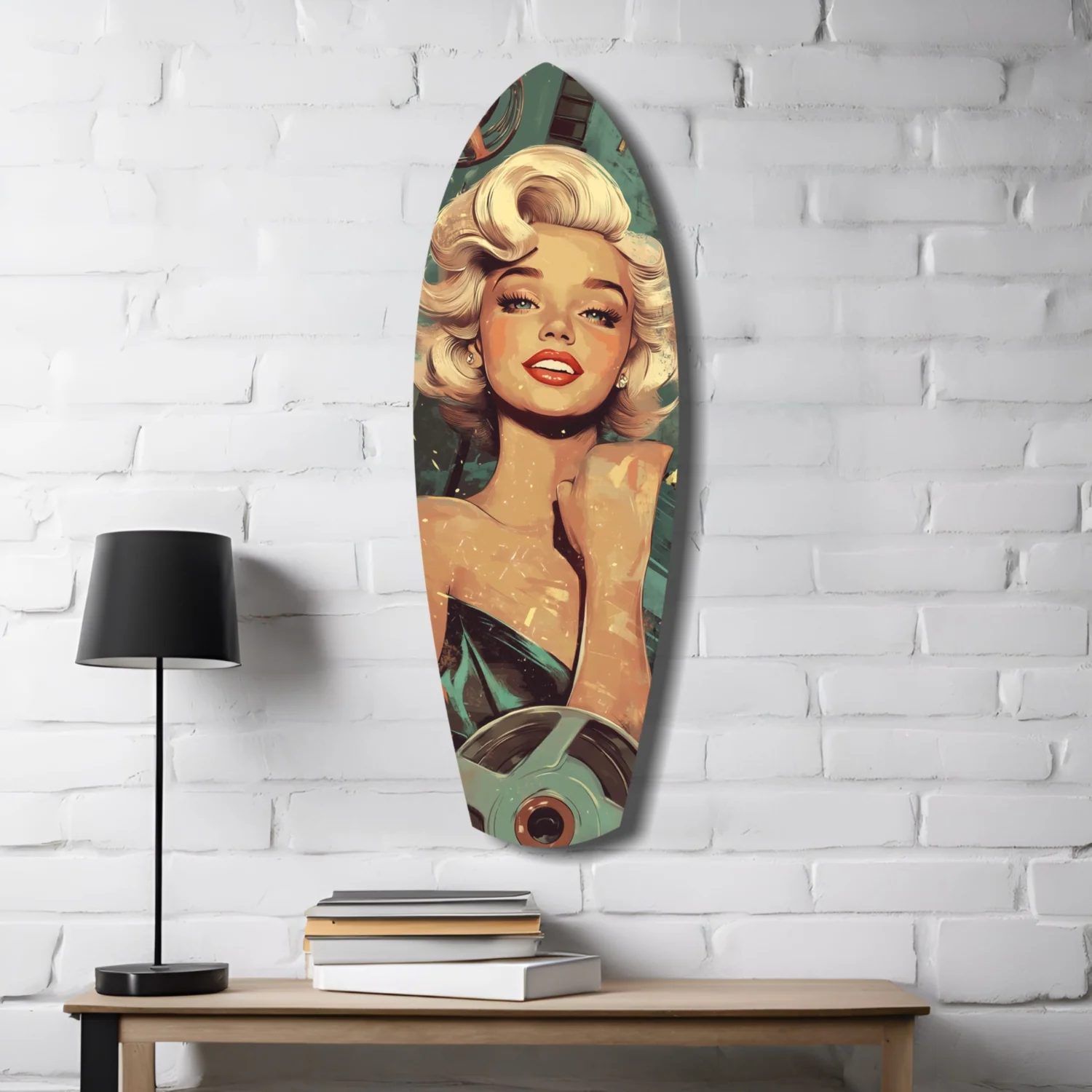 Marilyn Monroe V1 Glass Wall Art - Image 4