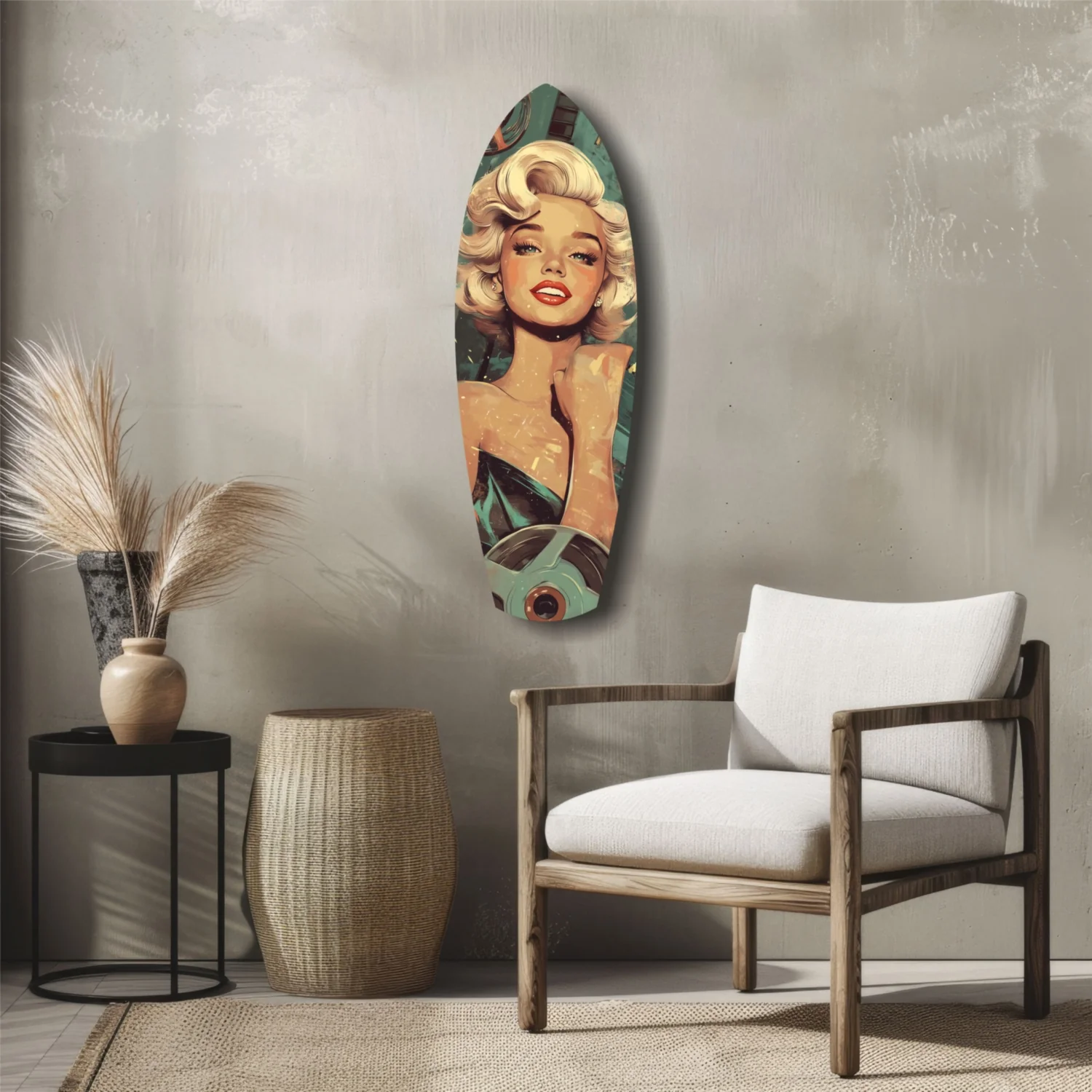 Marilyn Monroe V1 Glass Wall Art - Image 5