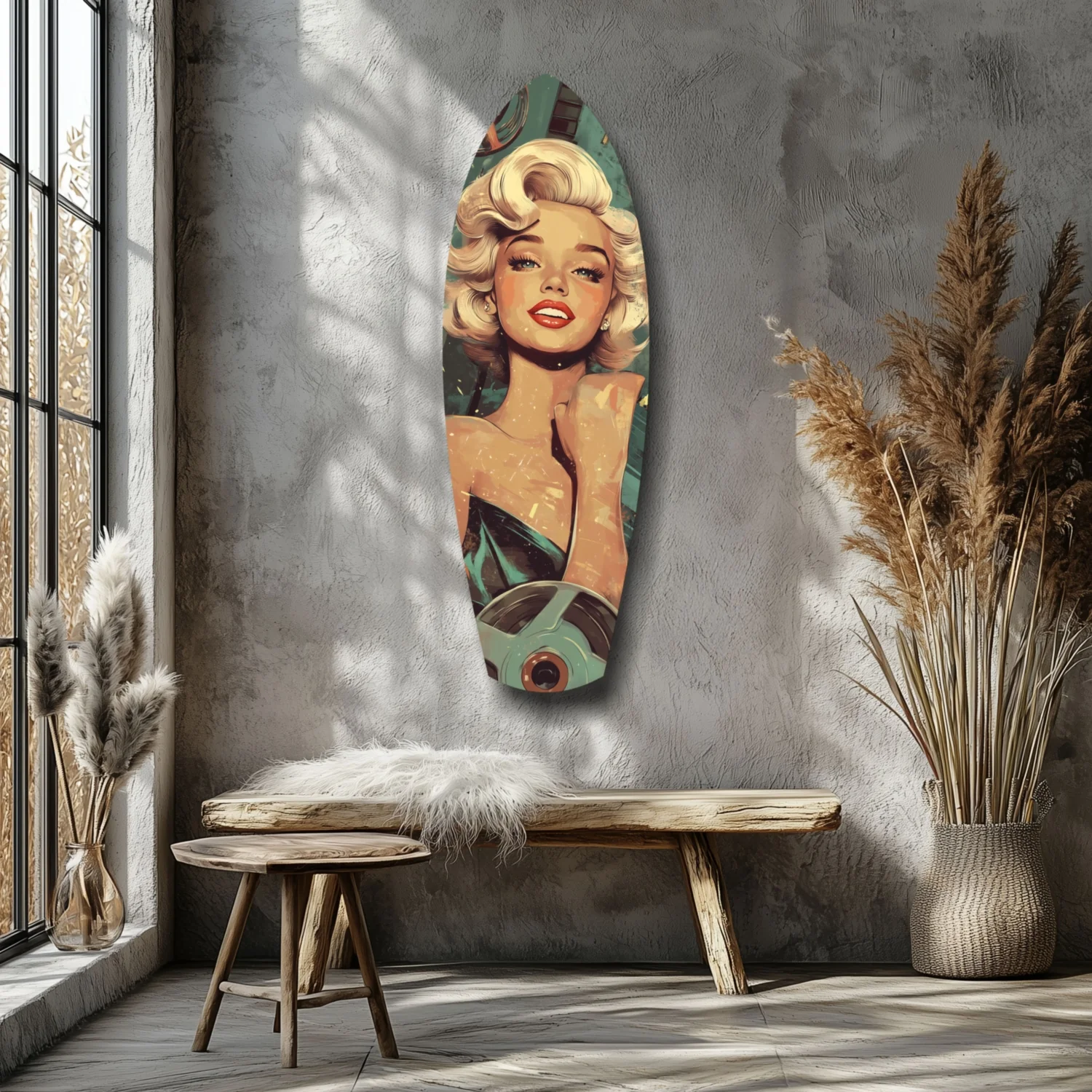 Marilyn Monroe V1 Glass Wall Art - Image 7
