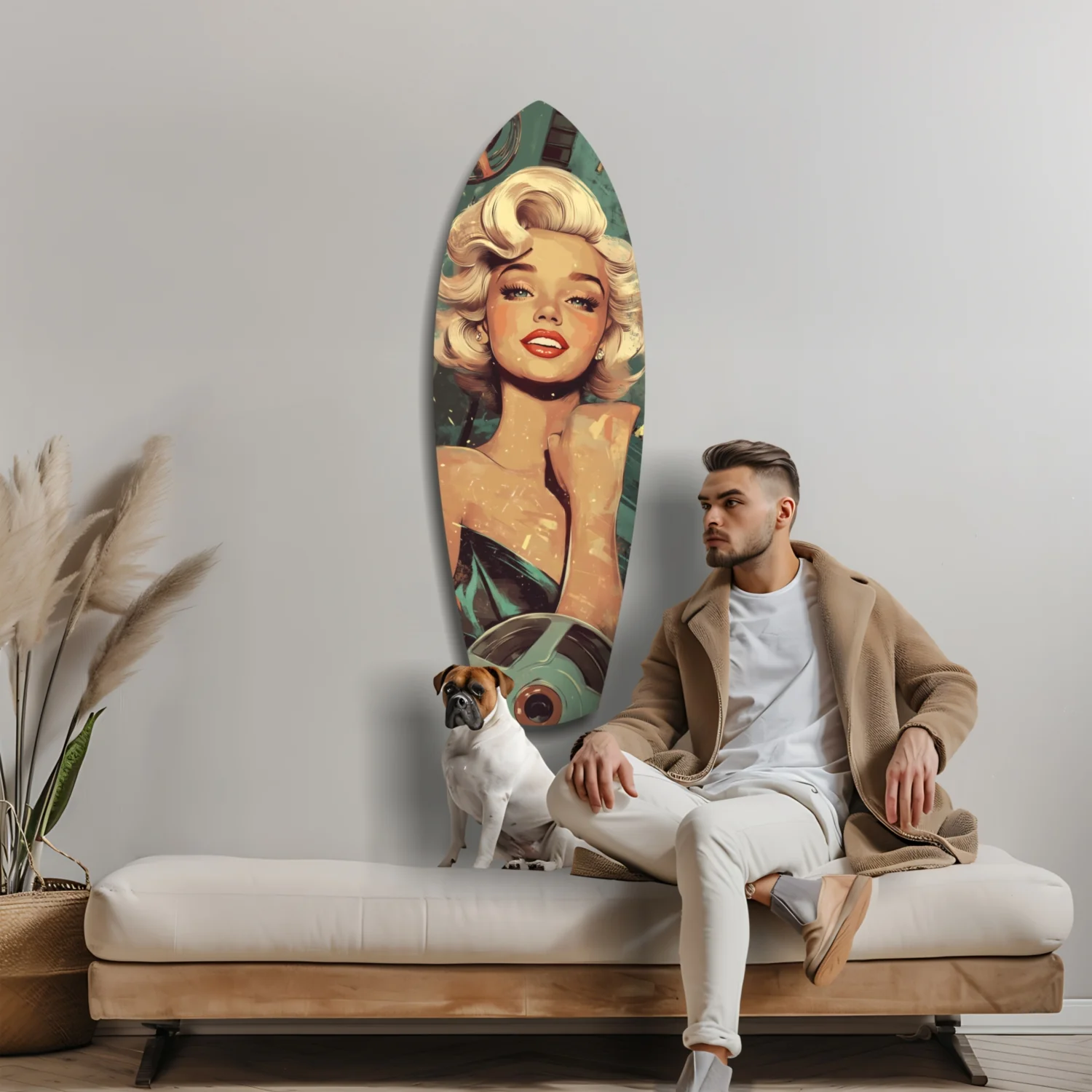 Marilyn Monroe V1 Glass Wall Art - Image 9