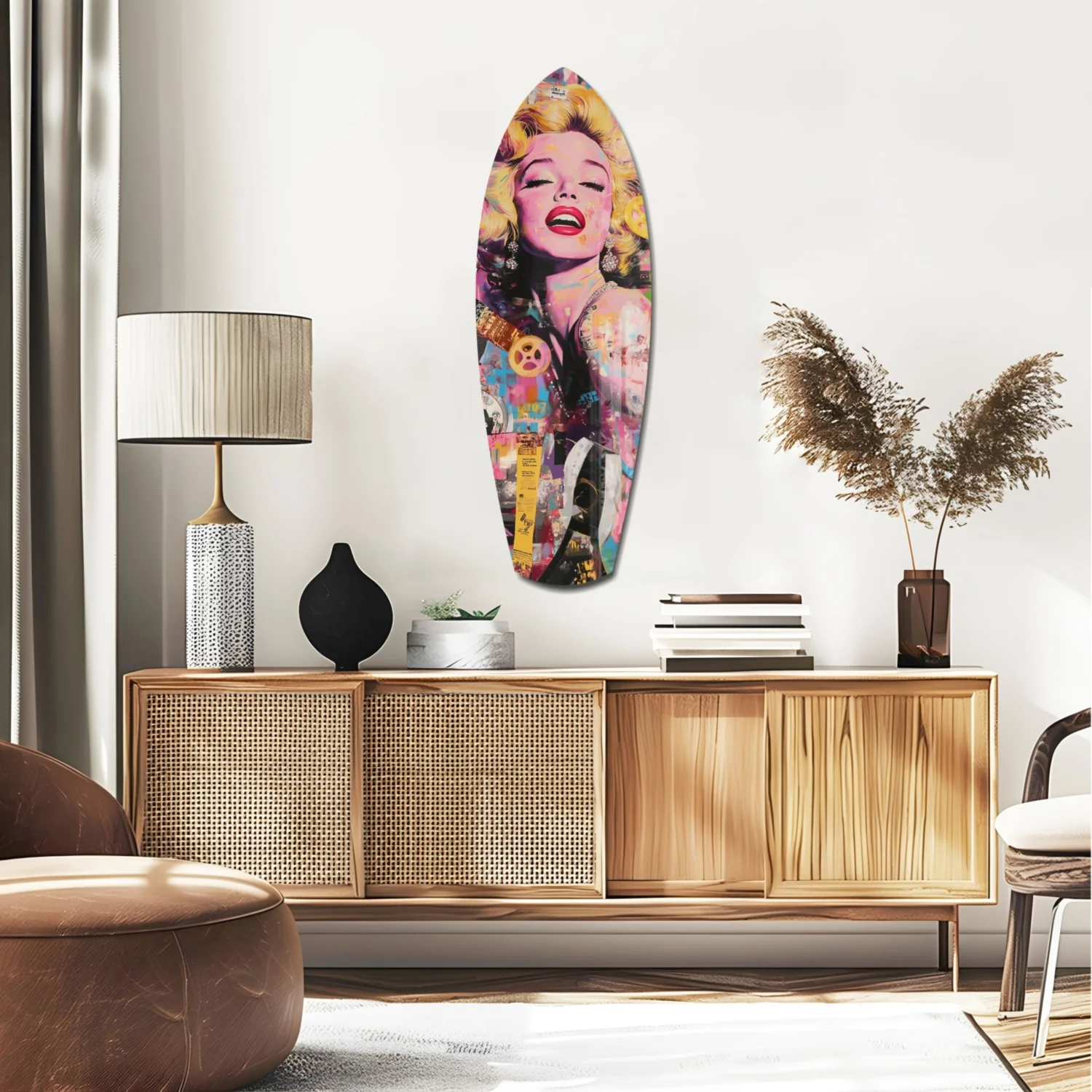 Marilyn Monroe V3 Glass Wall Art - Image 2