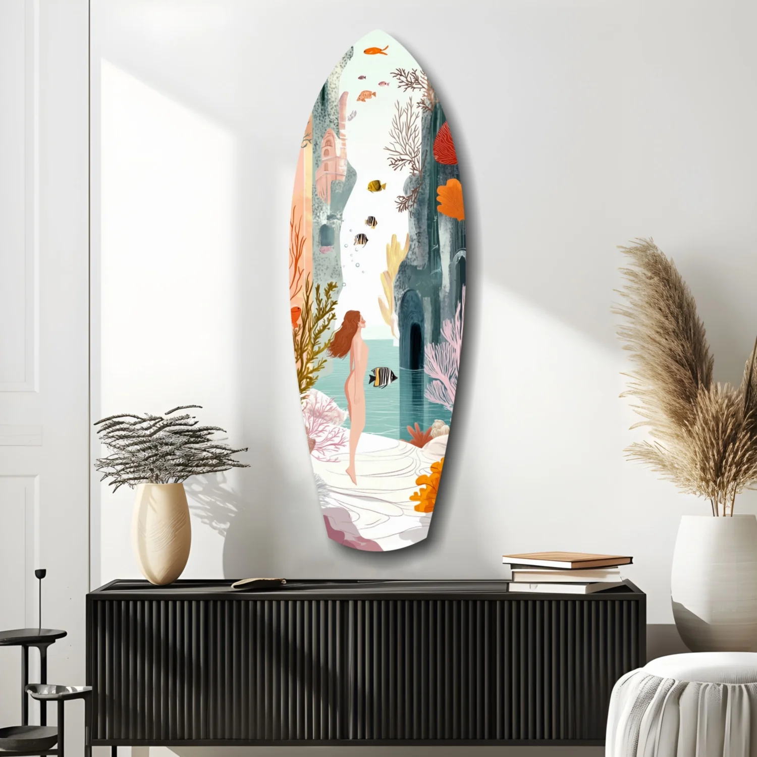 Utopic Seashore Glass Wall Art - Image 10