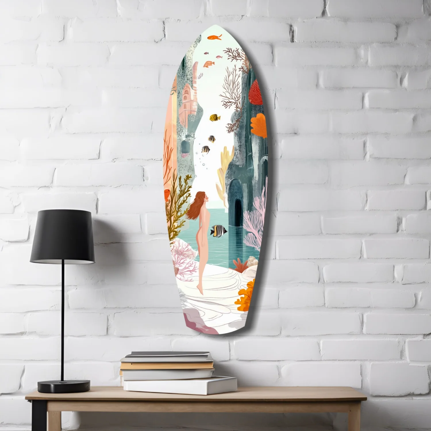 Utopic Seashore Glass Wall Art - Image 4
