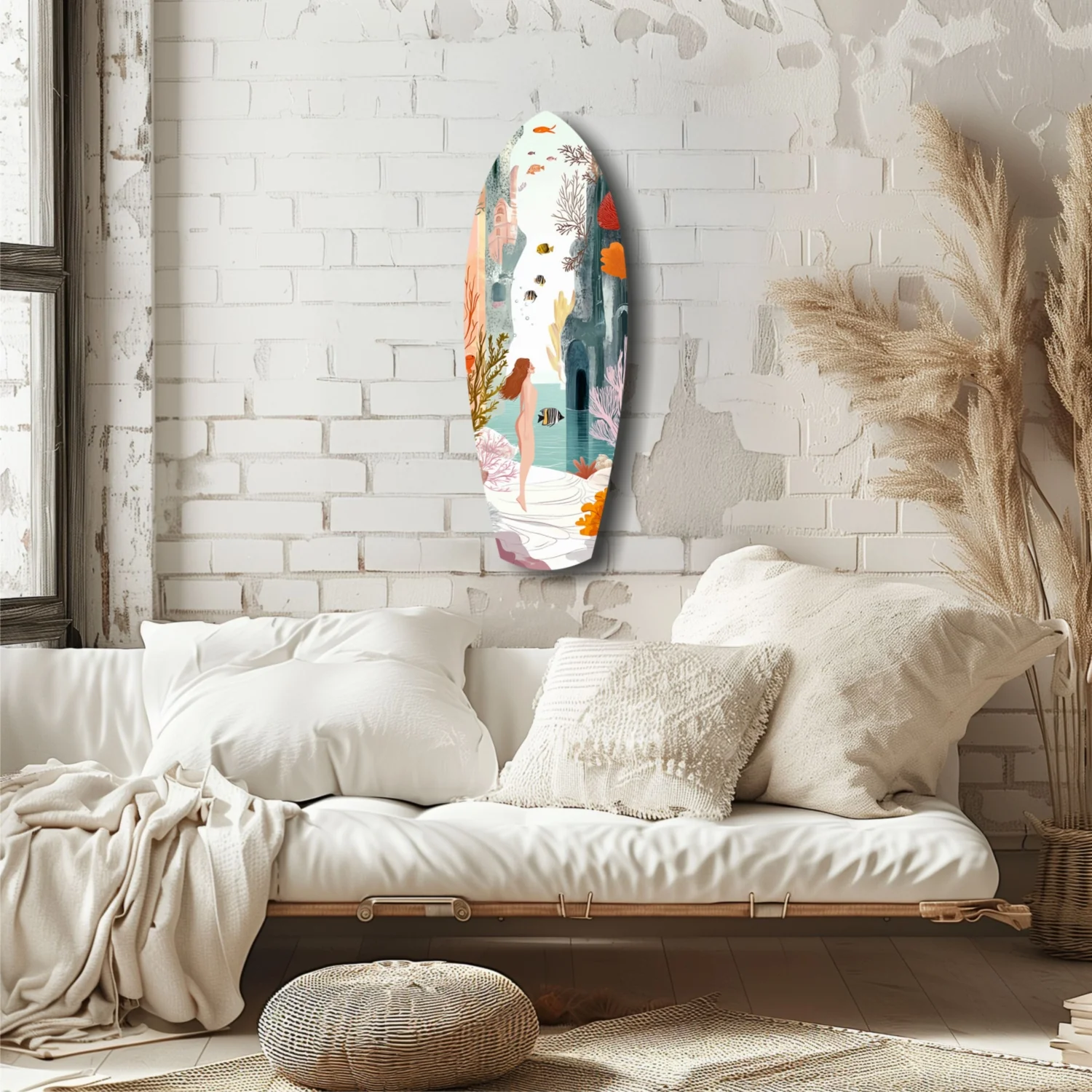 Utopic Seashore Glass Wall Art - Image 6