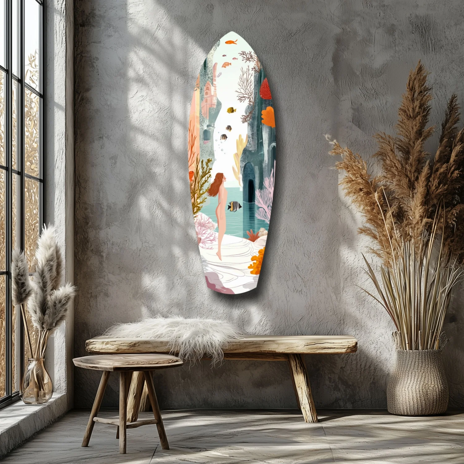 Utopic Seashore Glass Wall Art - Image 7