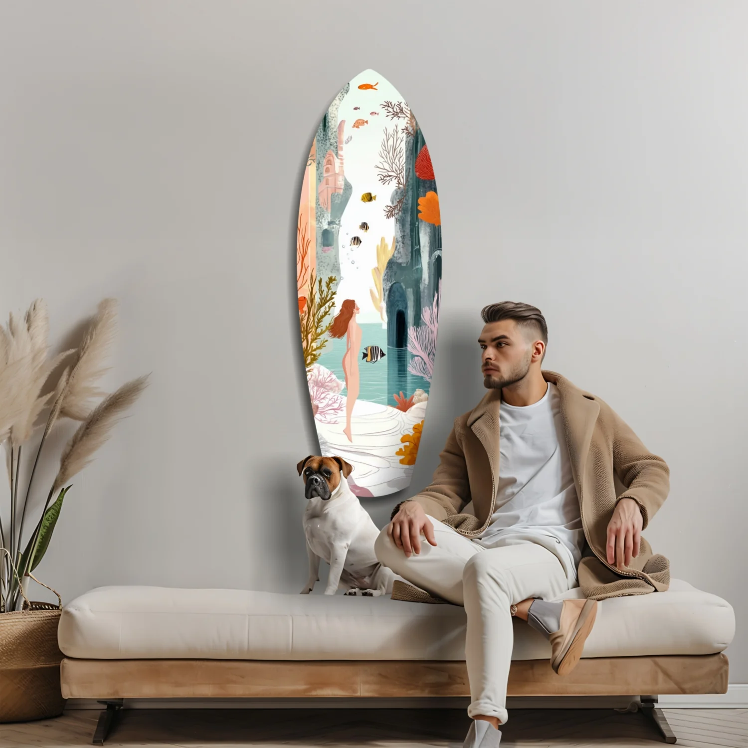 Utopic Seashore Glass Wall Art - Image 9