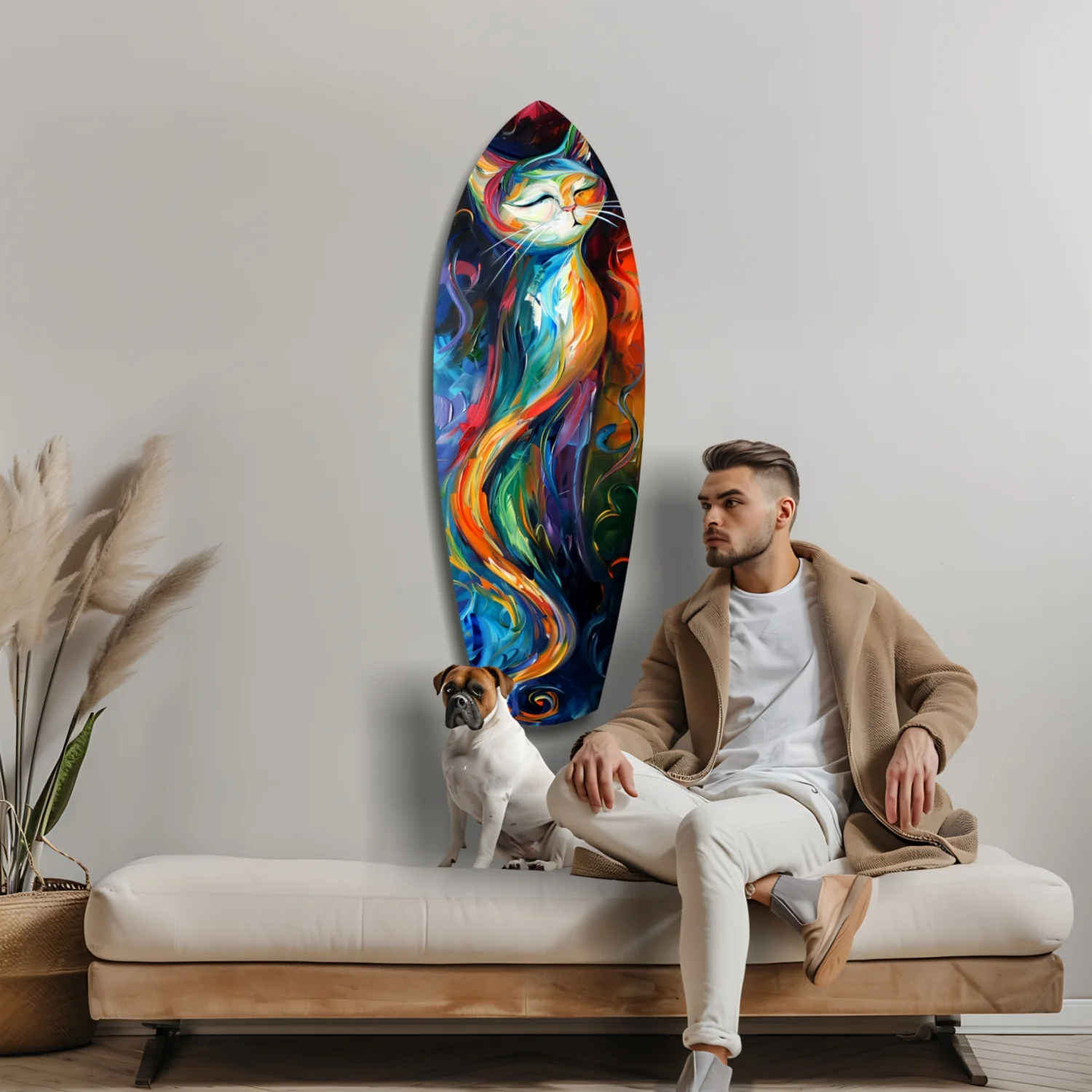 Cat Glass Wall Art - Image 9