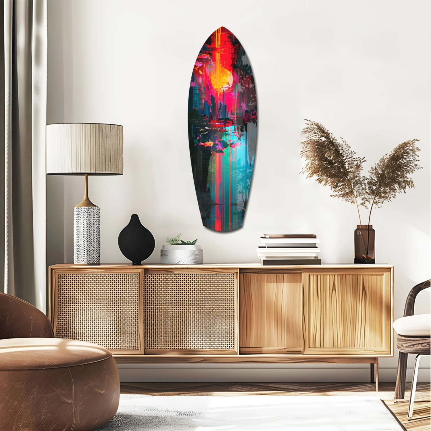 Dark City Glass Wall Art - Image 2