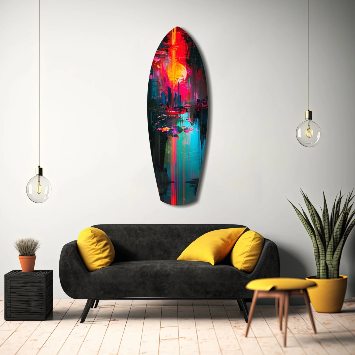 Dark City Glass Wall Art - Image 8
