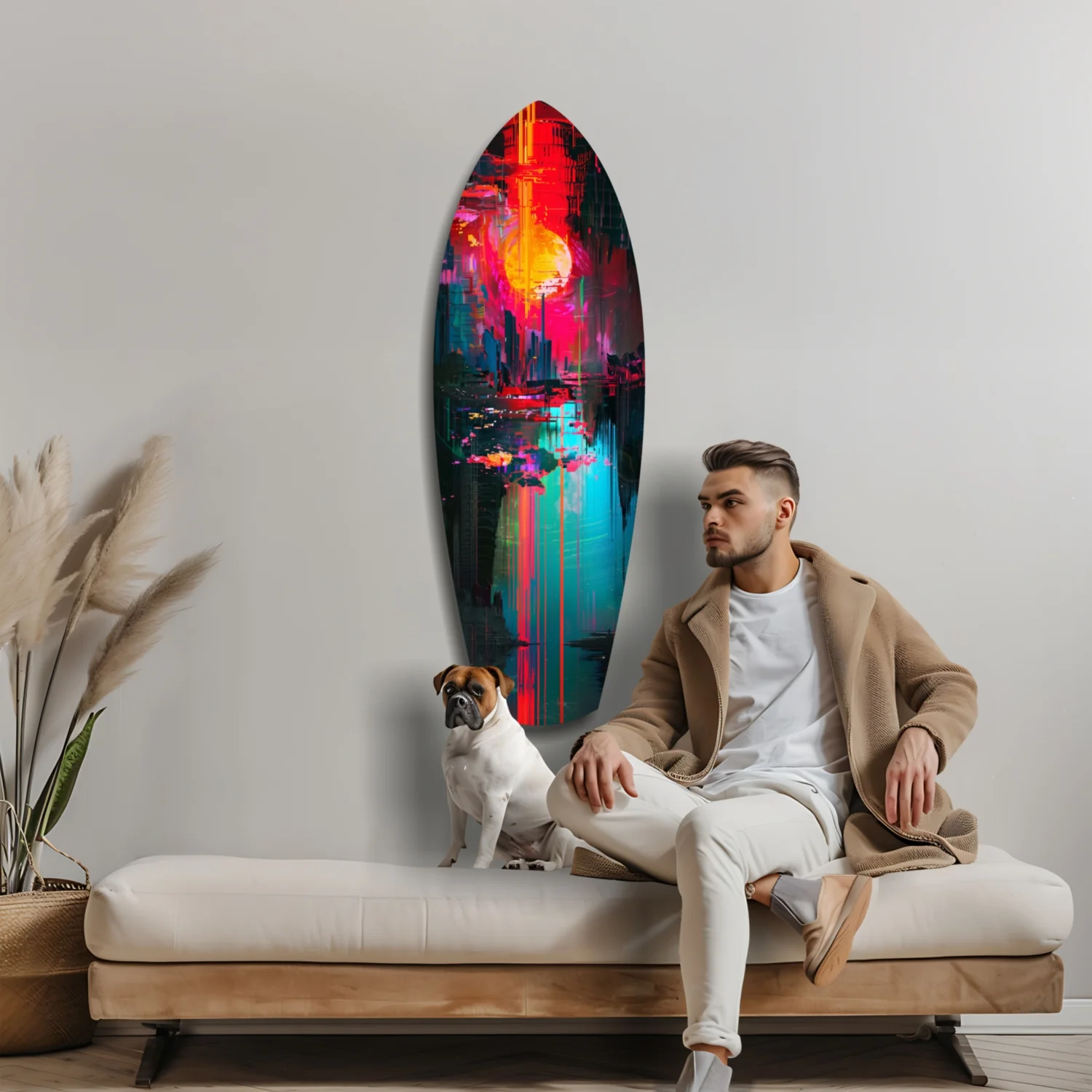 Dark City Glass Wall Art - Image 9