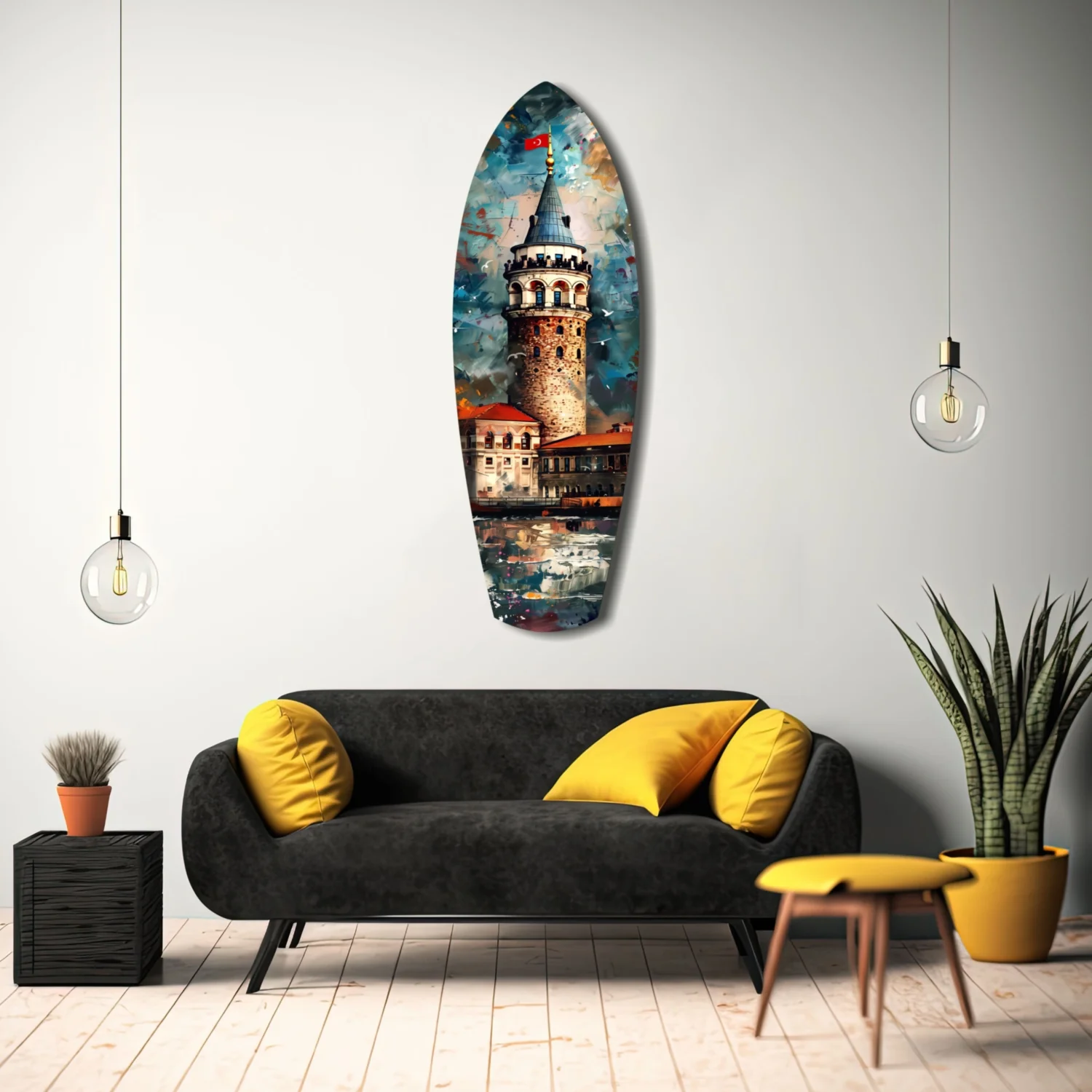Galata Tower Glass Wall Art - Image 8